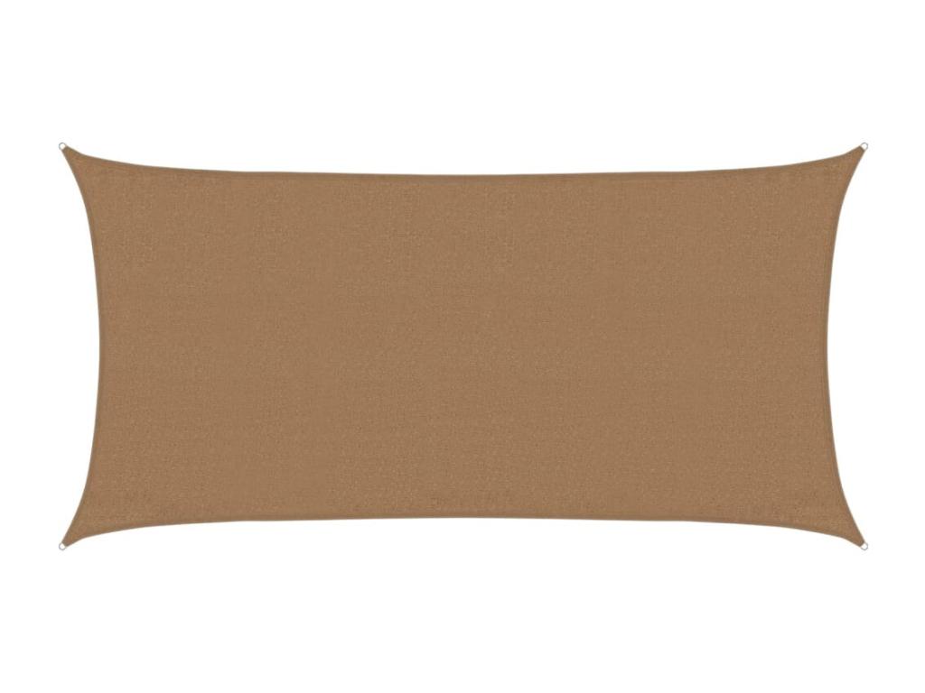 Vela de sombra 160 g/m² Taupe 3x6 m HDPE