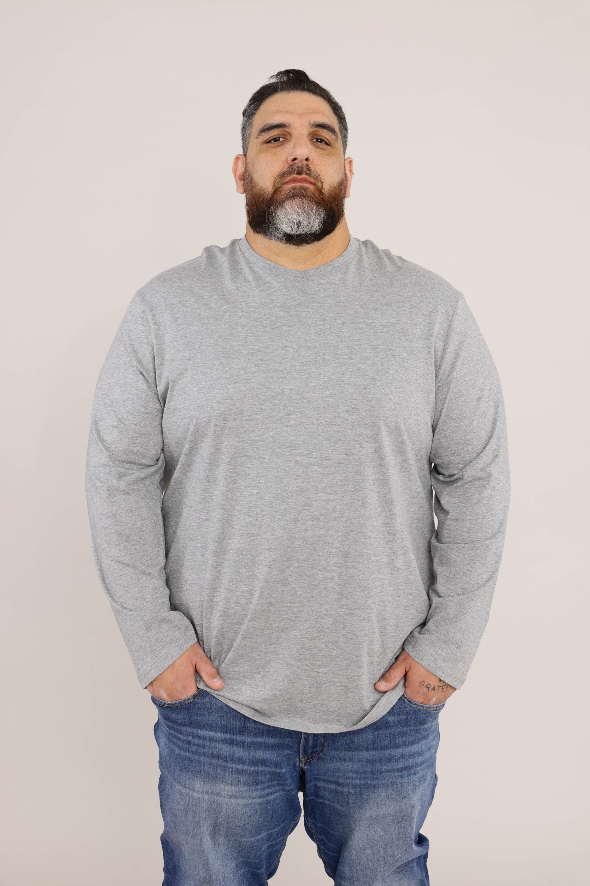 חולצת בייסיק צווארון עגול | PLUS SIZE