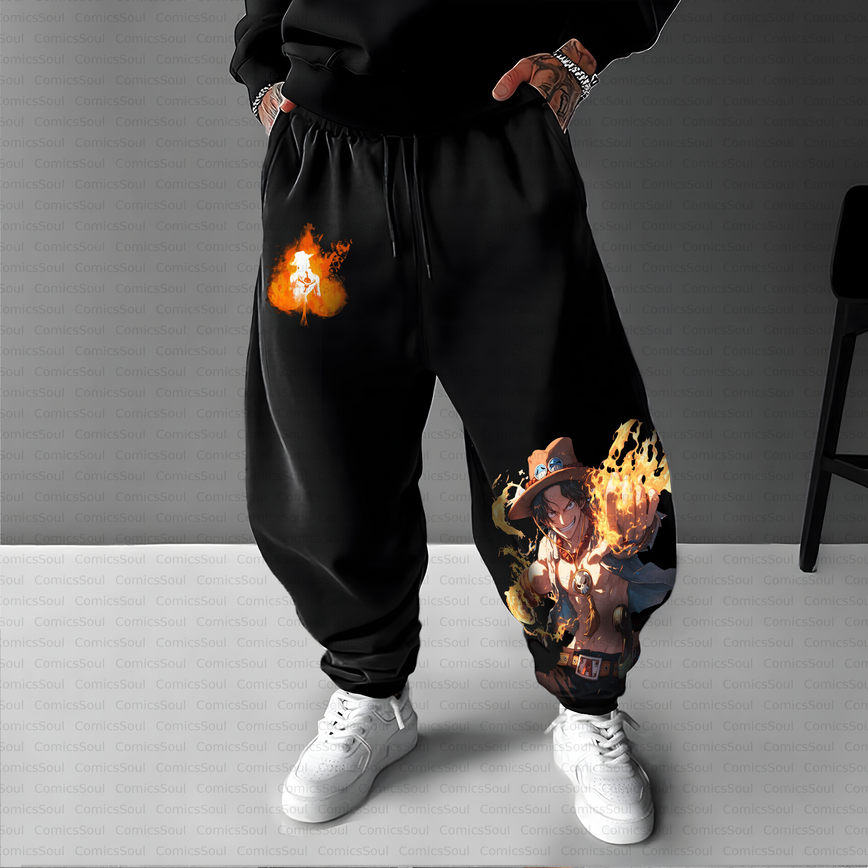 Unisex Casual Anime Streetwear Pant