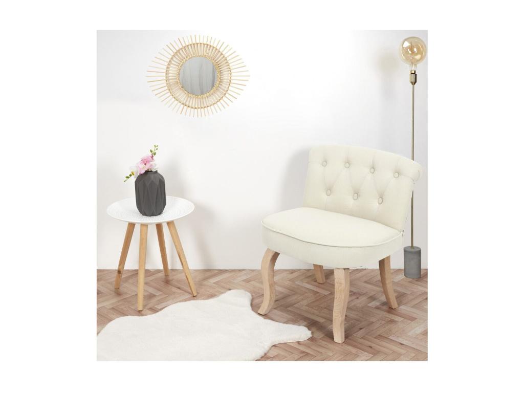 Sillón de madera y tela Nestleano
