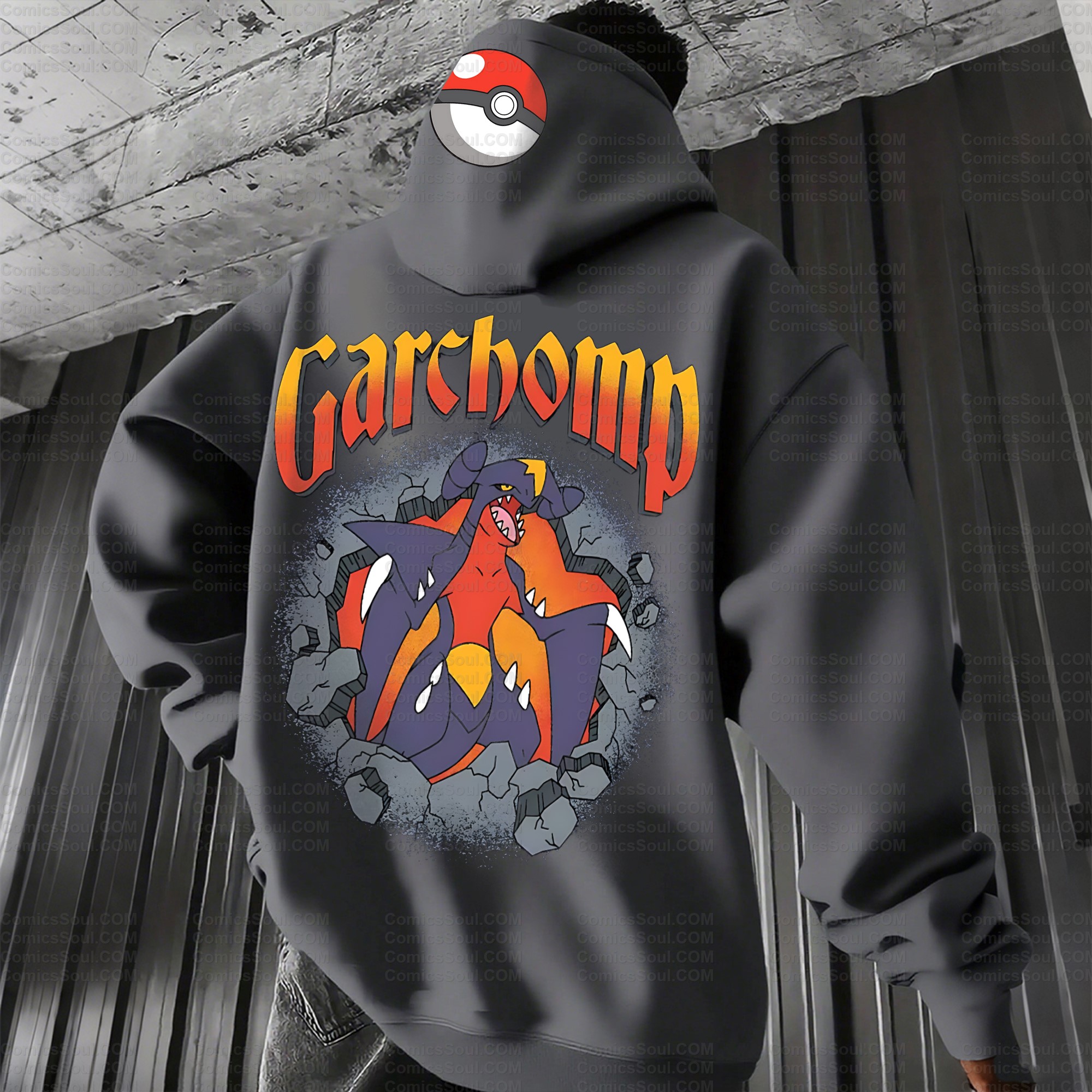 Plus Velvet Unisex Anime Graphic Streetwear Vintage Hoodie