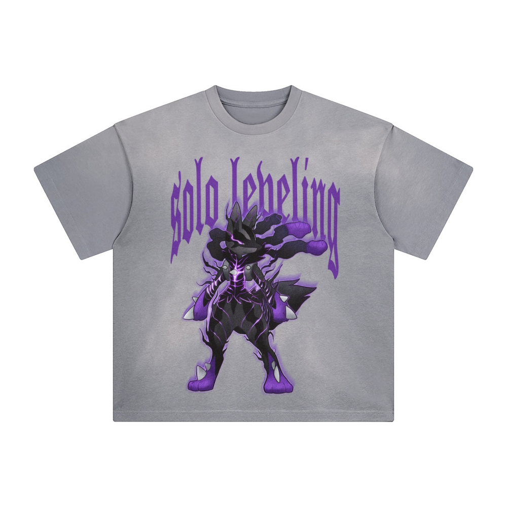 Unisex Anime Inspired Washed  Vintage T-Shirt