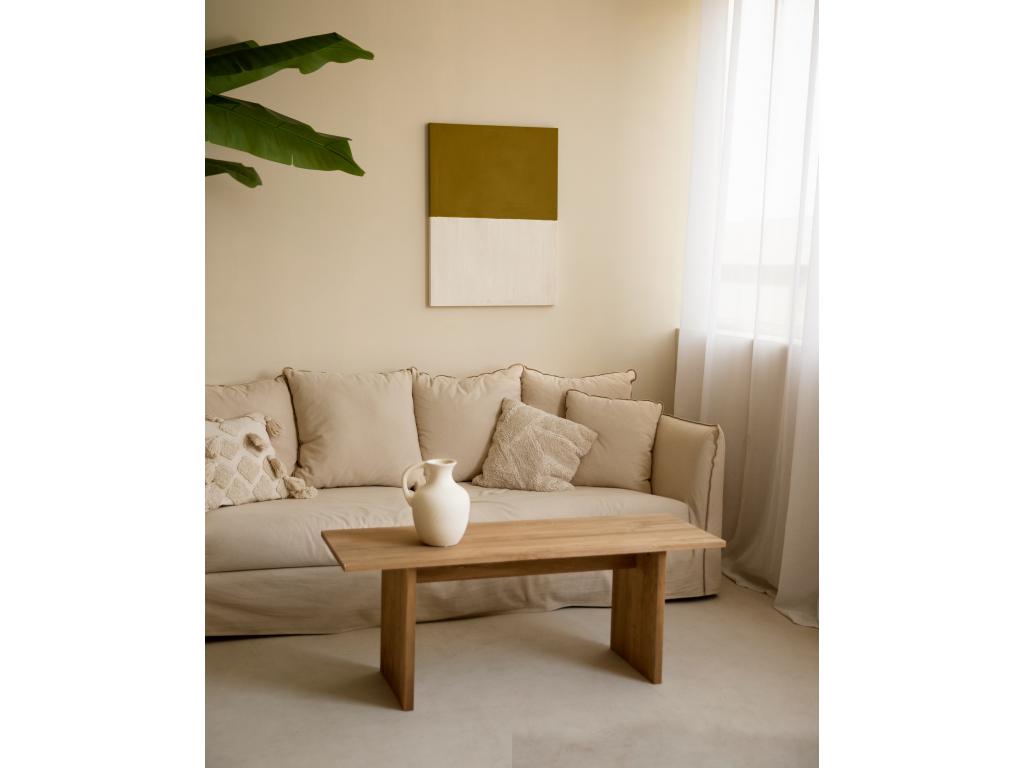 Cuadro decorativo sobre lienzo de algodón pintado artesanalmente con pintura al oleo sin marco de 100x150cm - MARINA - Hogarmagic