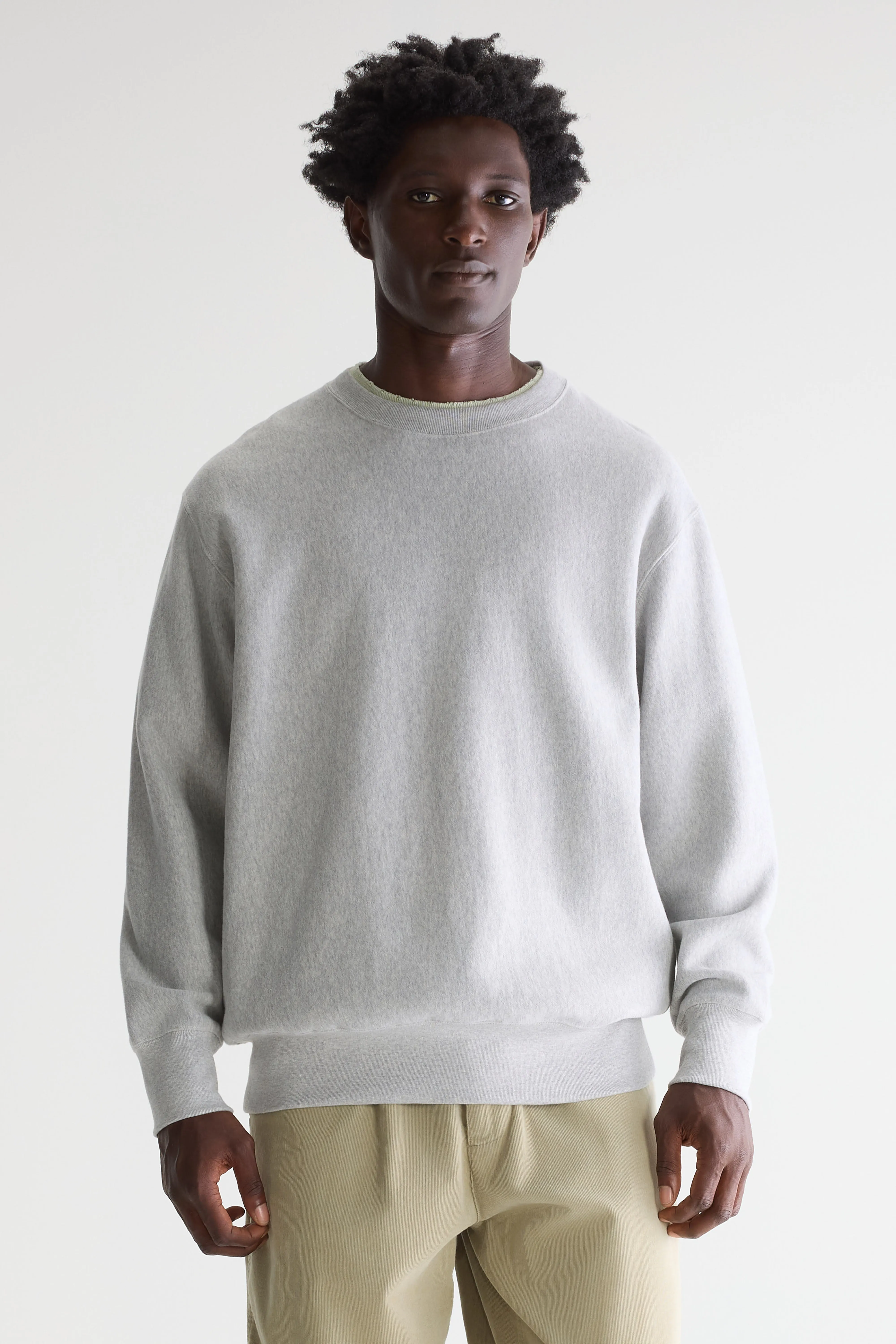 Bellerose Flake crewneck grey sweatshirt (242 / M / H. GREY)