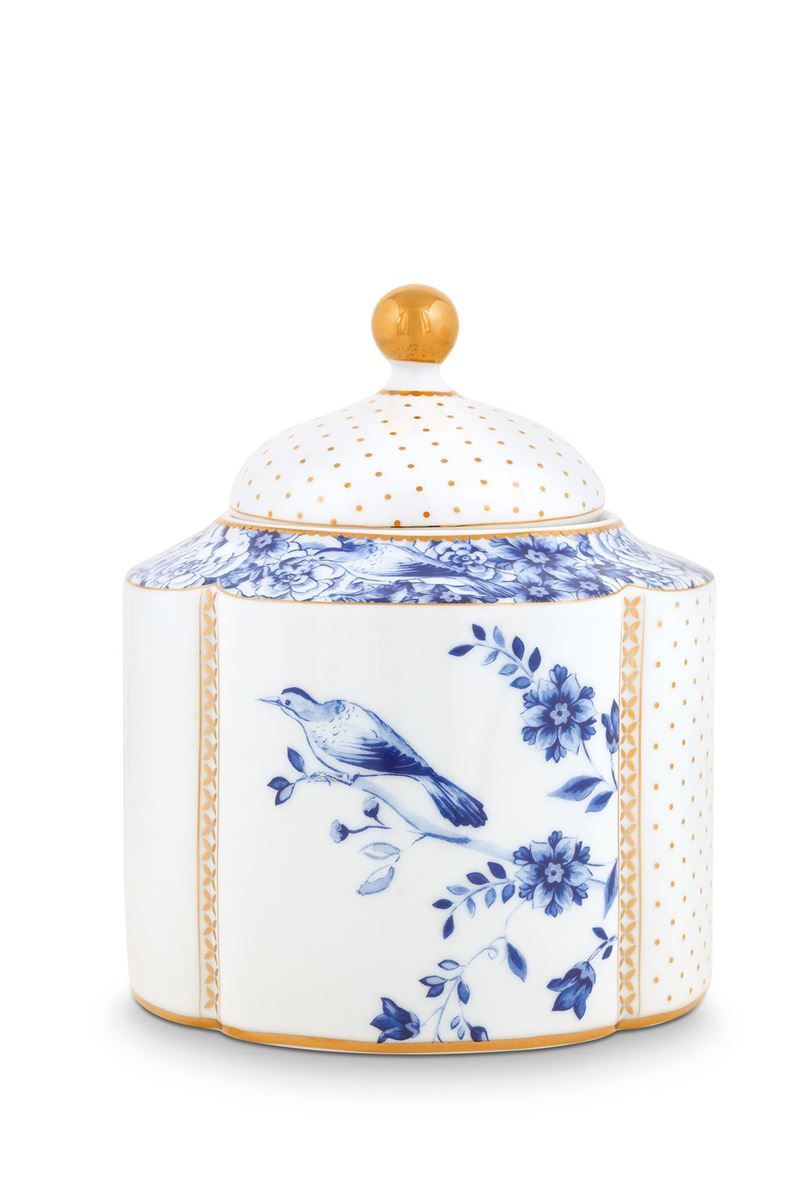 Storage Jar Small Royal White