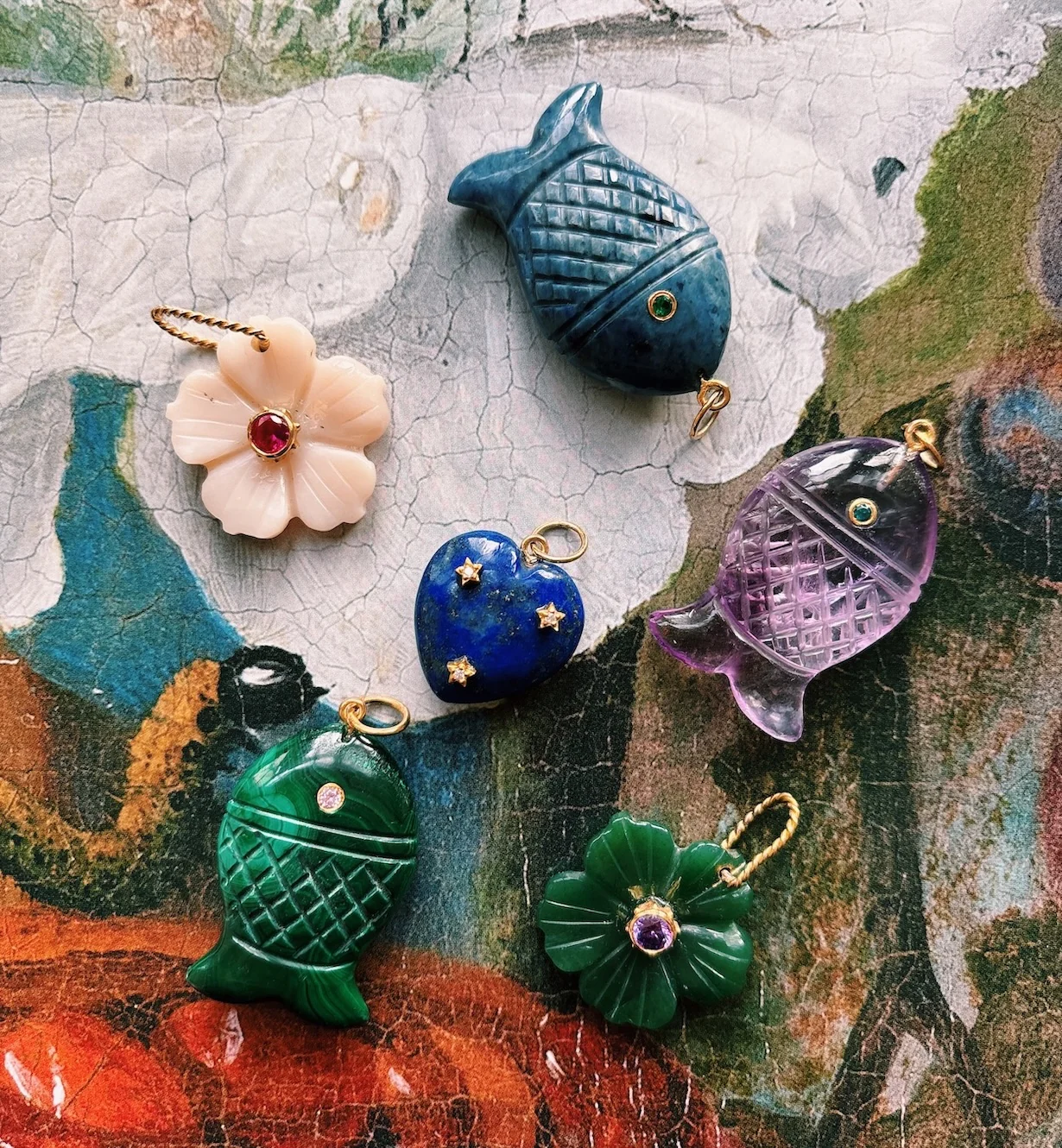 Dumortierite Swim Charm