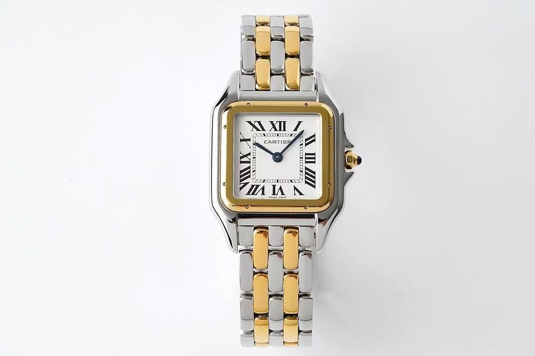 Replica Cartier Panthère de Cartier Women Quartz White 18ct Yellow Gold Watch W2PN0006