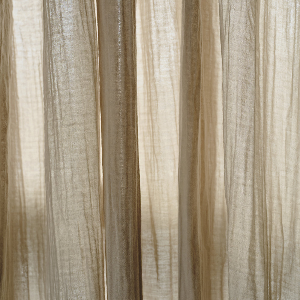 Rideau en gaze de coton - Beige Quai de Seine