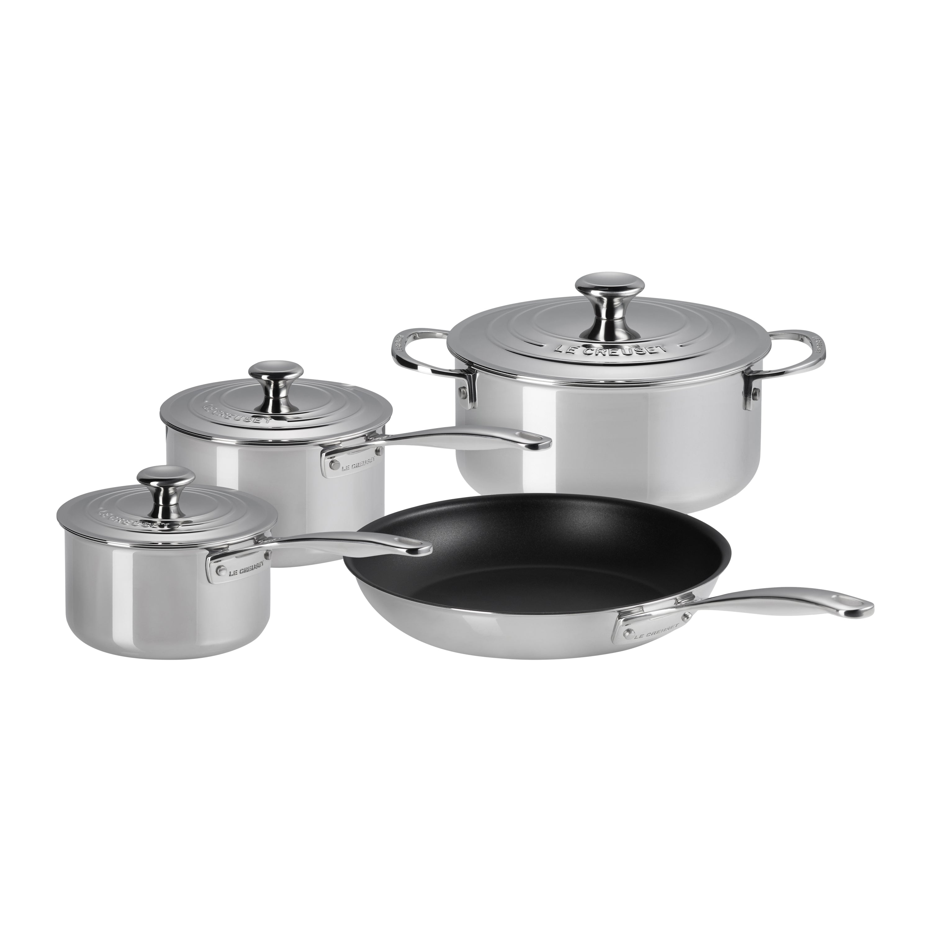 Le Creuset Signature 4-delige pannenset