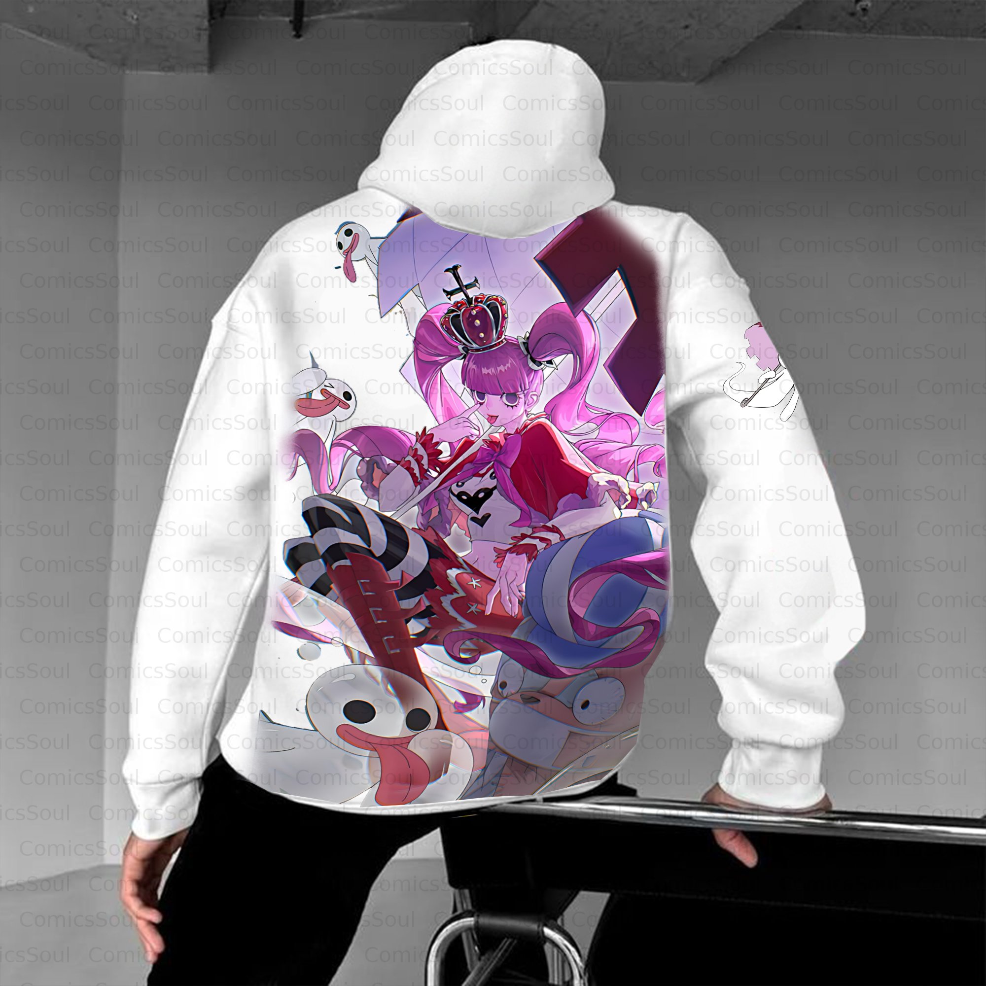 Unisex Anime Inspired Vintage Plush Hoodie