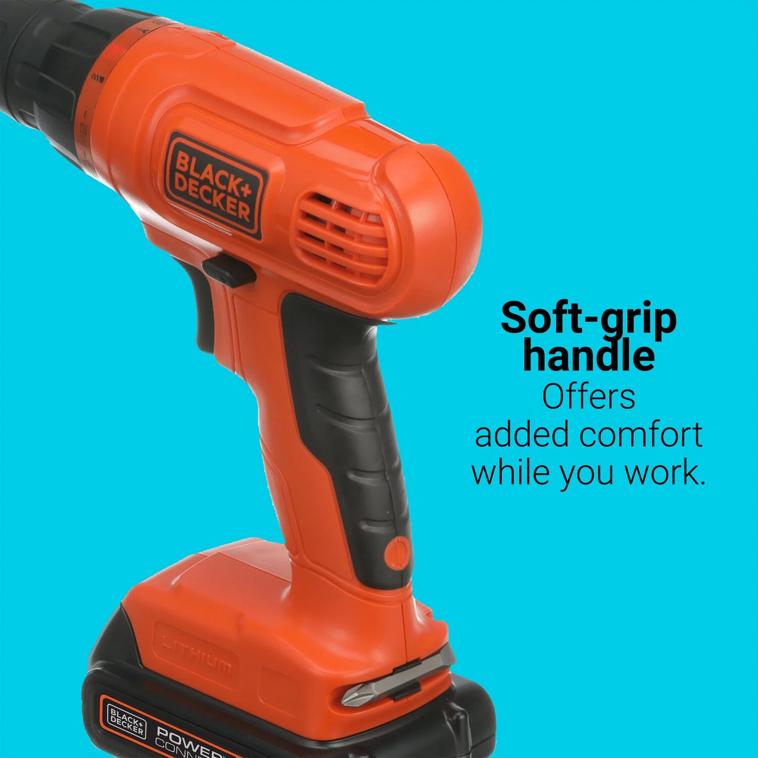 BLACK+DECKER 20V Cordless Drill, 1.5 Amps, 100 Piece Set, Battery and Charger Included - Image 4