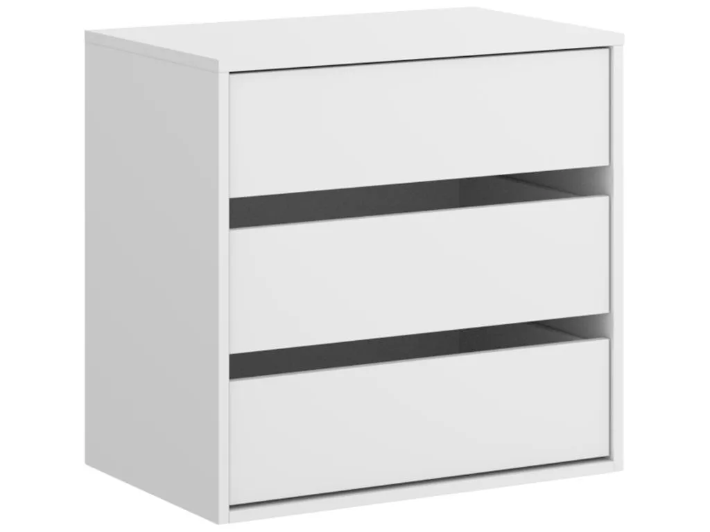 Cajonera Interior 3 Cajones Armario blanco