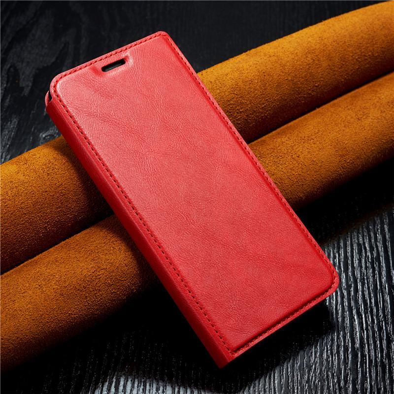 Samsung Honour Red Rice Retro-vintage Simple Ultra-thin Suction Hanging Rope Leather Sleeve