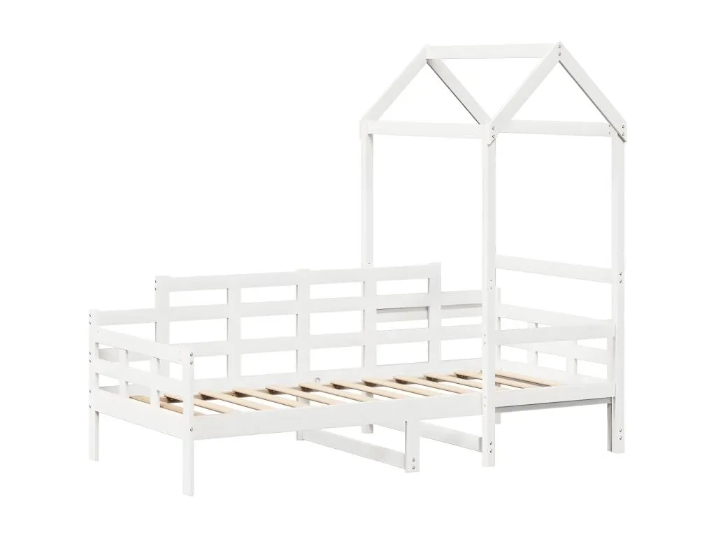 Sofá cama con techo Mueblesclasic maciza de Mueblesclasic blanco 90x190 cm