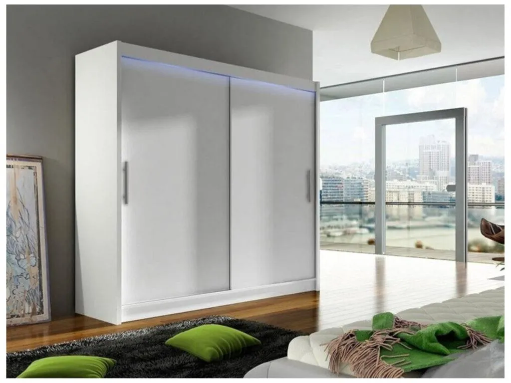 Armario Homepleno 100 Blanco 215x180x58cm Puertas de armario - Correderas 35124lhjb