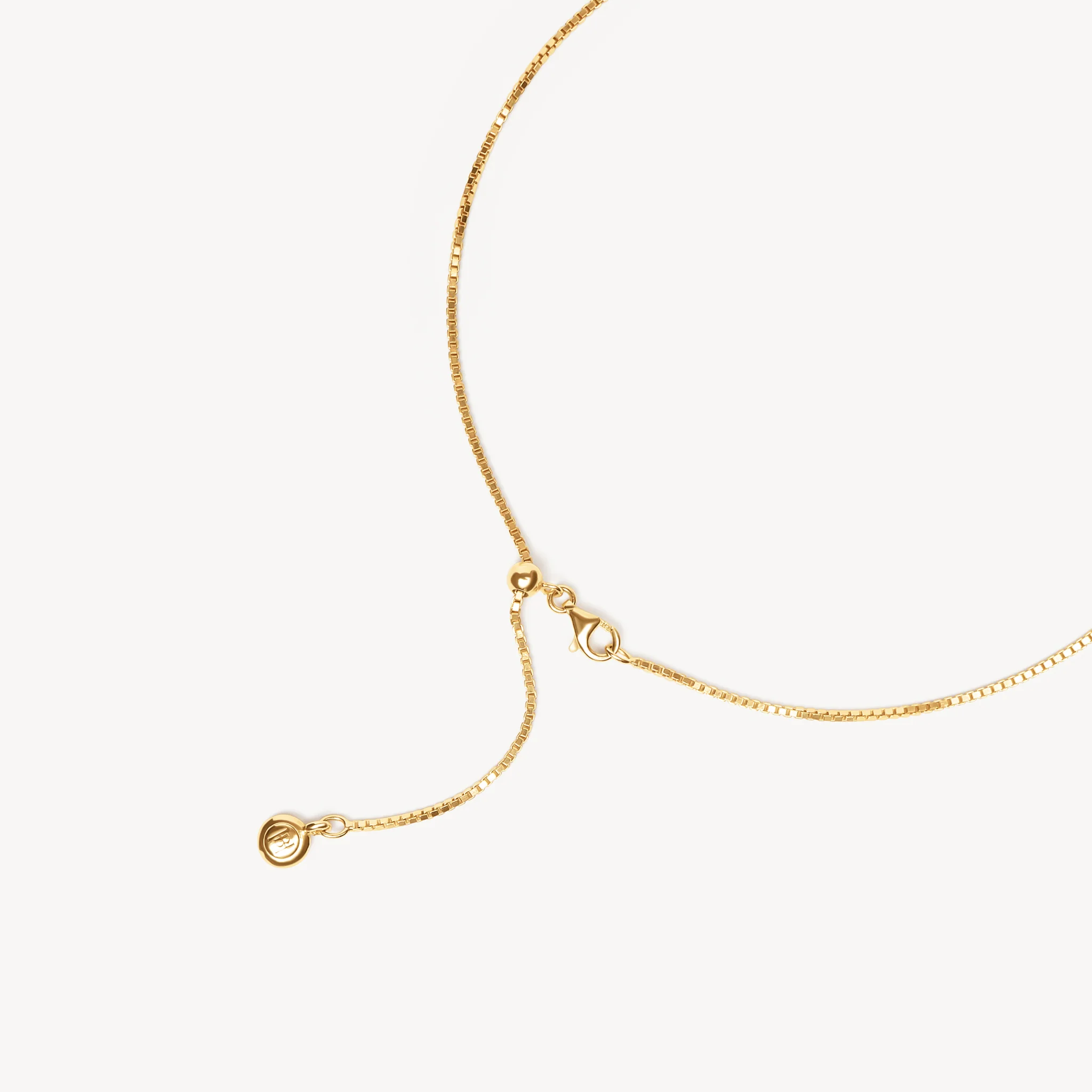 Box Chain Slider Necklace