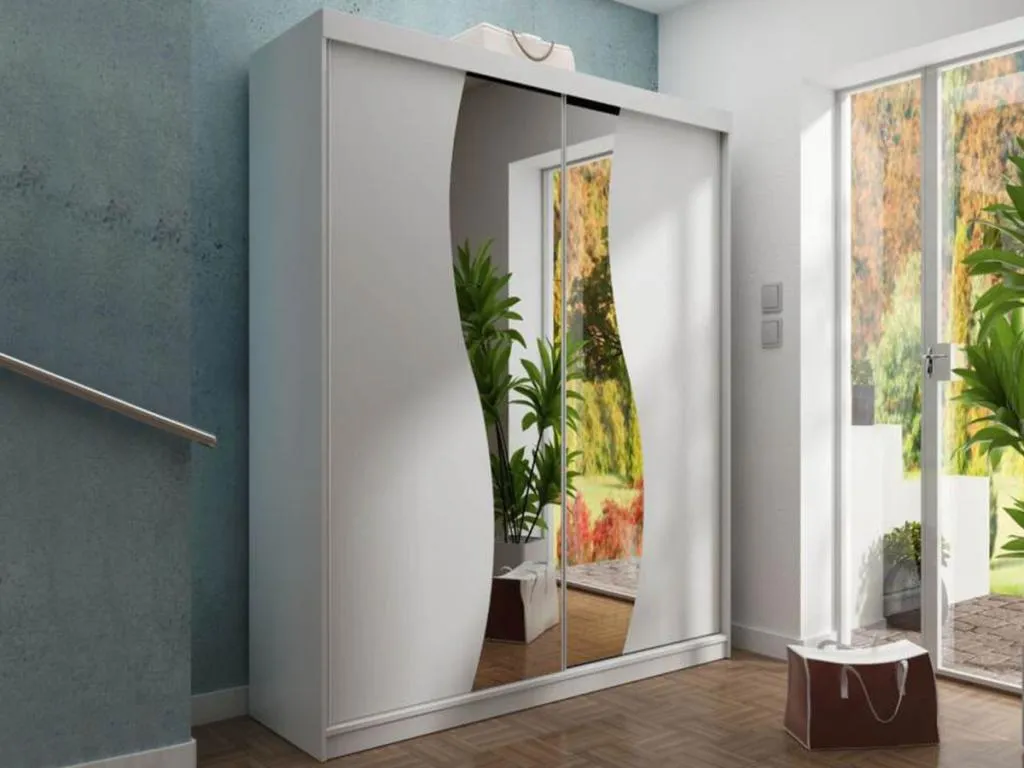 Armario Mueblestop 110 Blanco 200x150x62cm Puertas de armario - Correderas 66432ACTW