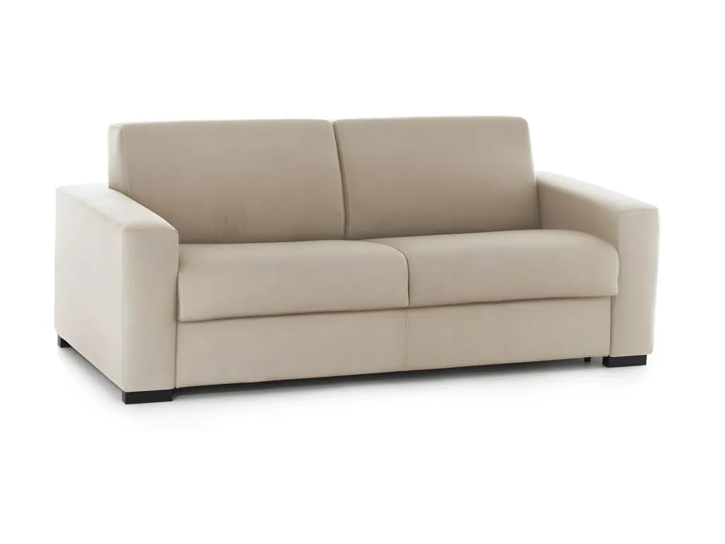 Sofa cama Jmmhogar Gran Sofá de 2 plazas Made in Italy Sofá de salón con apertura giratoria en tela acolchada con reposabrazos estándar