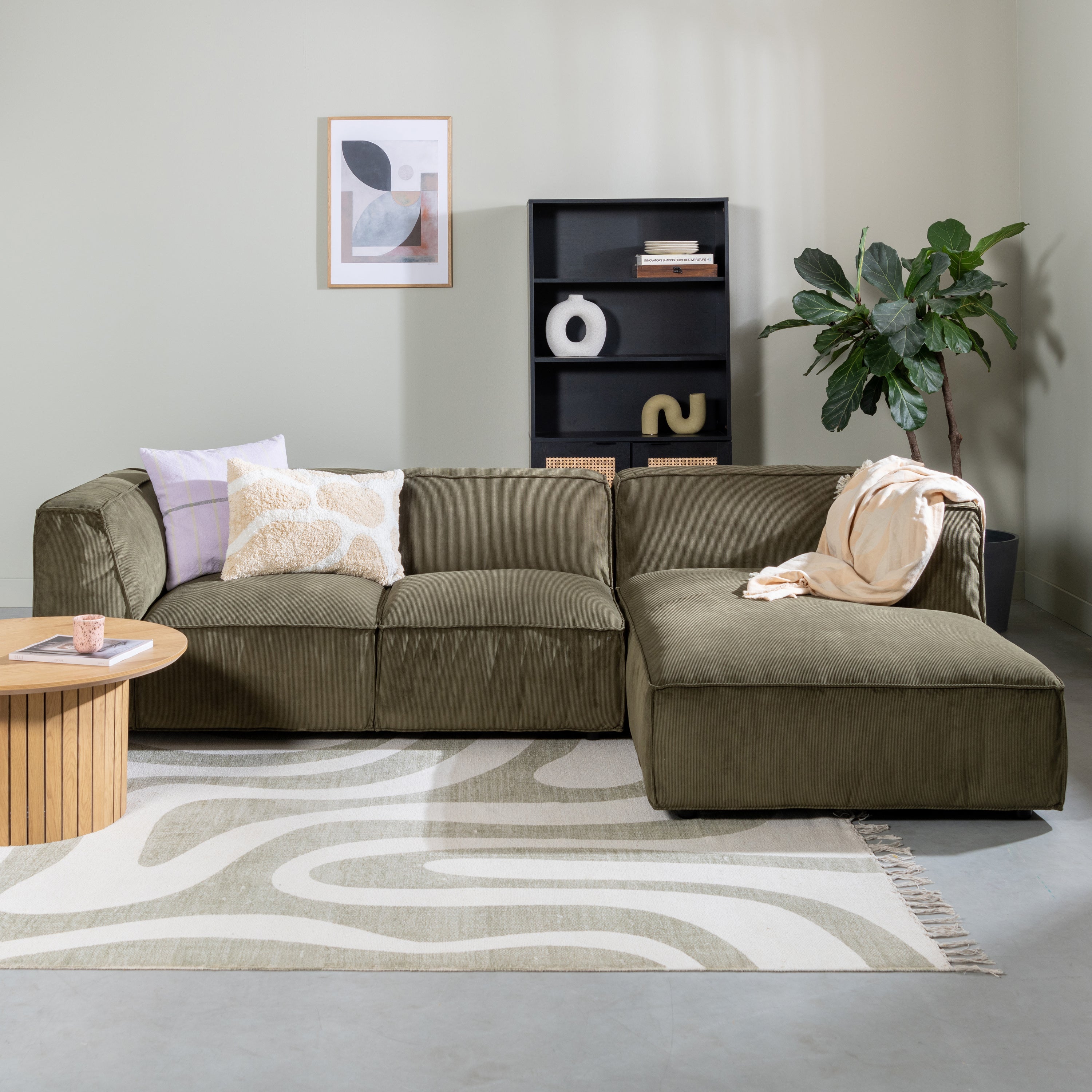 by fonQ Flora Sierkussen 40 x 60 cm - Beige