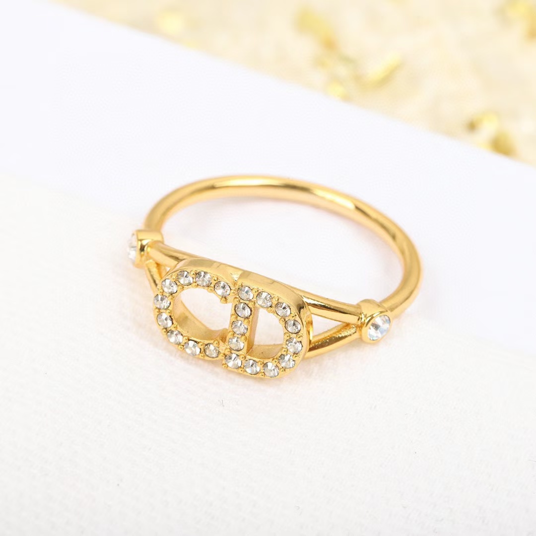 Dior CD Paved Diamond Ring - Original Replica Club
