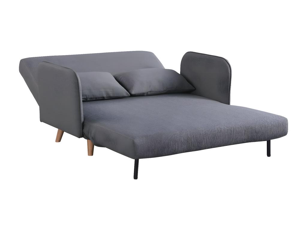 Sofá convertible plegable - 2 asientos - "Panam" - Gris