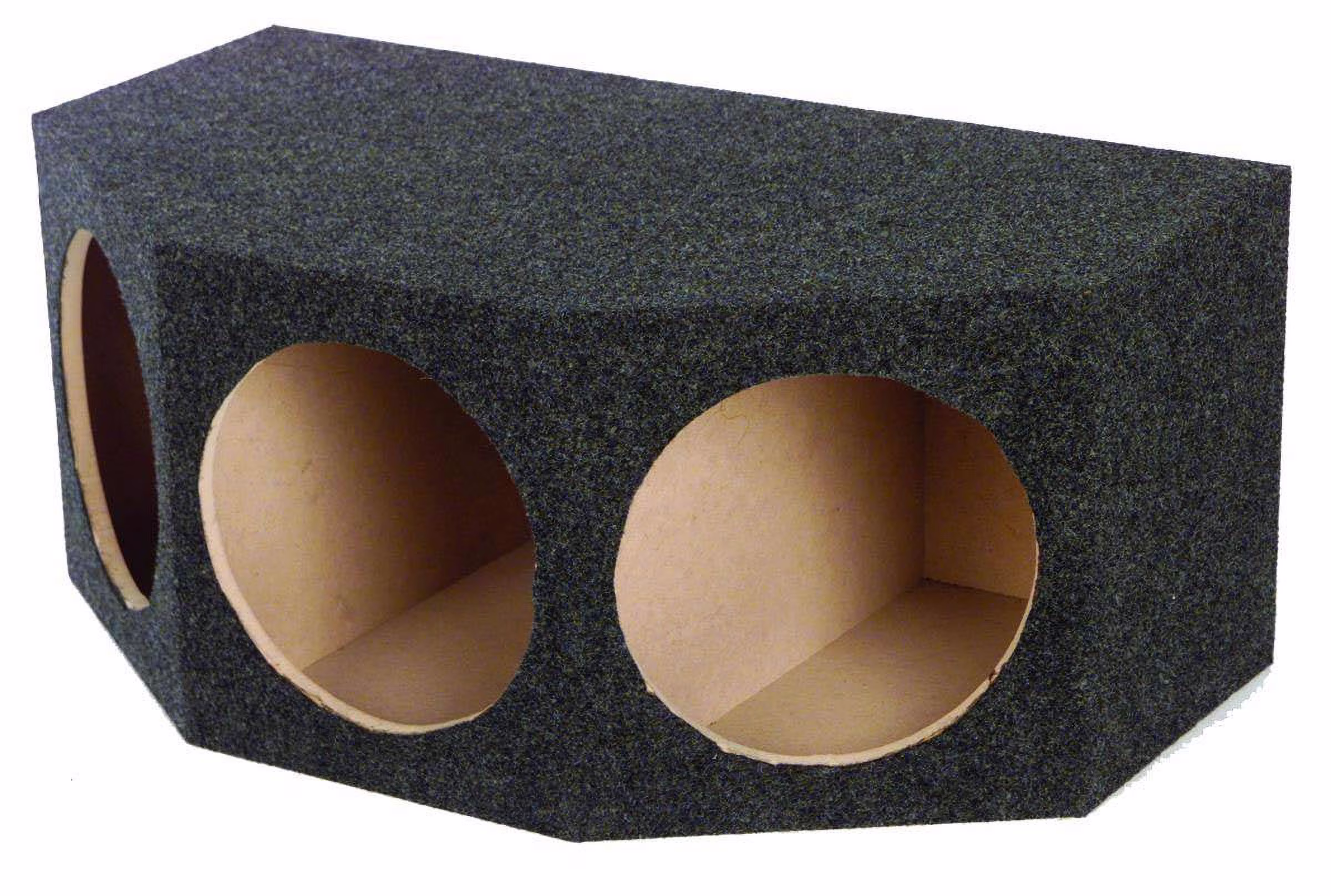 QPower BASS12 3 Hole 12" Sealed Car Subwoofer Enclosure Box | 35 x 20.25 x 15 - image 1
