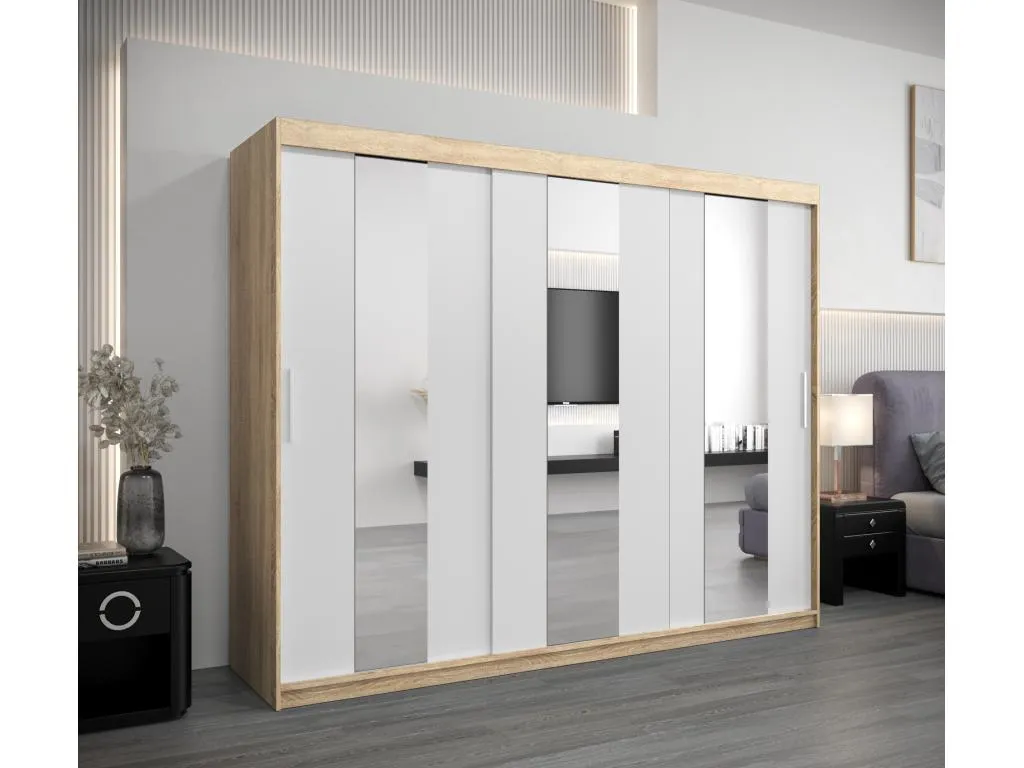 Armario Jmmhogar de puertas correderas 200/250/62 3 puertas (Jmmhogar/blanco)