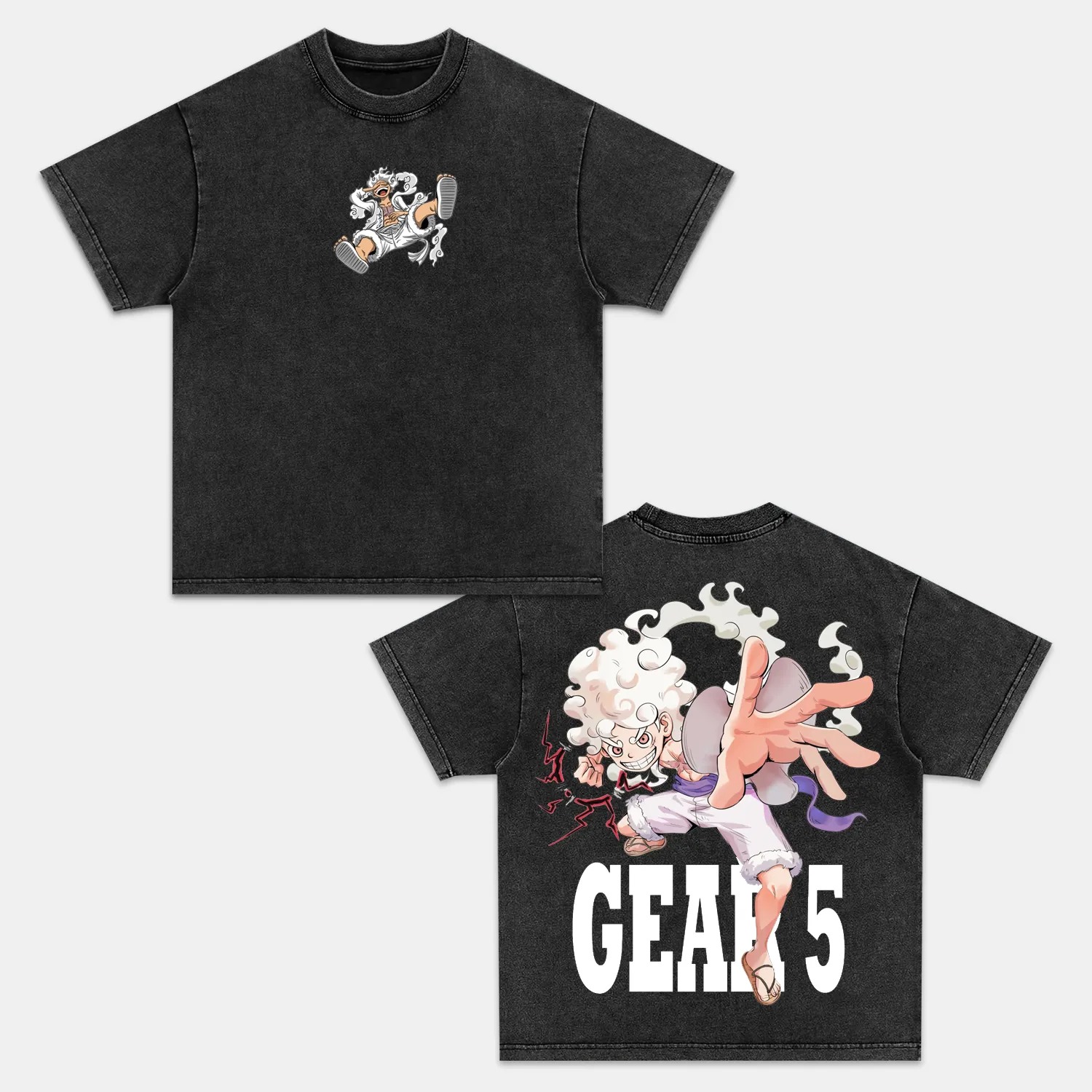 Unisex Anime Inspired Vintage Washed T-Shirt丨Comicssoul
