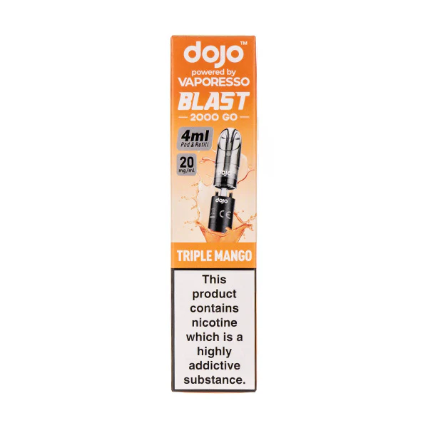 Triple Mango Dojo Blast 2000 Go Prefilled Pod + Refill by Vaporesso