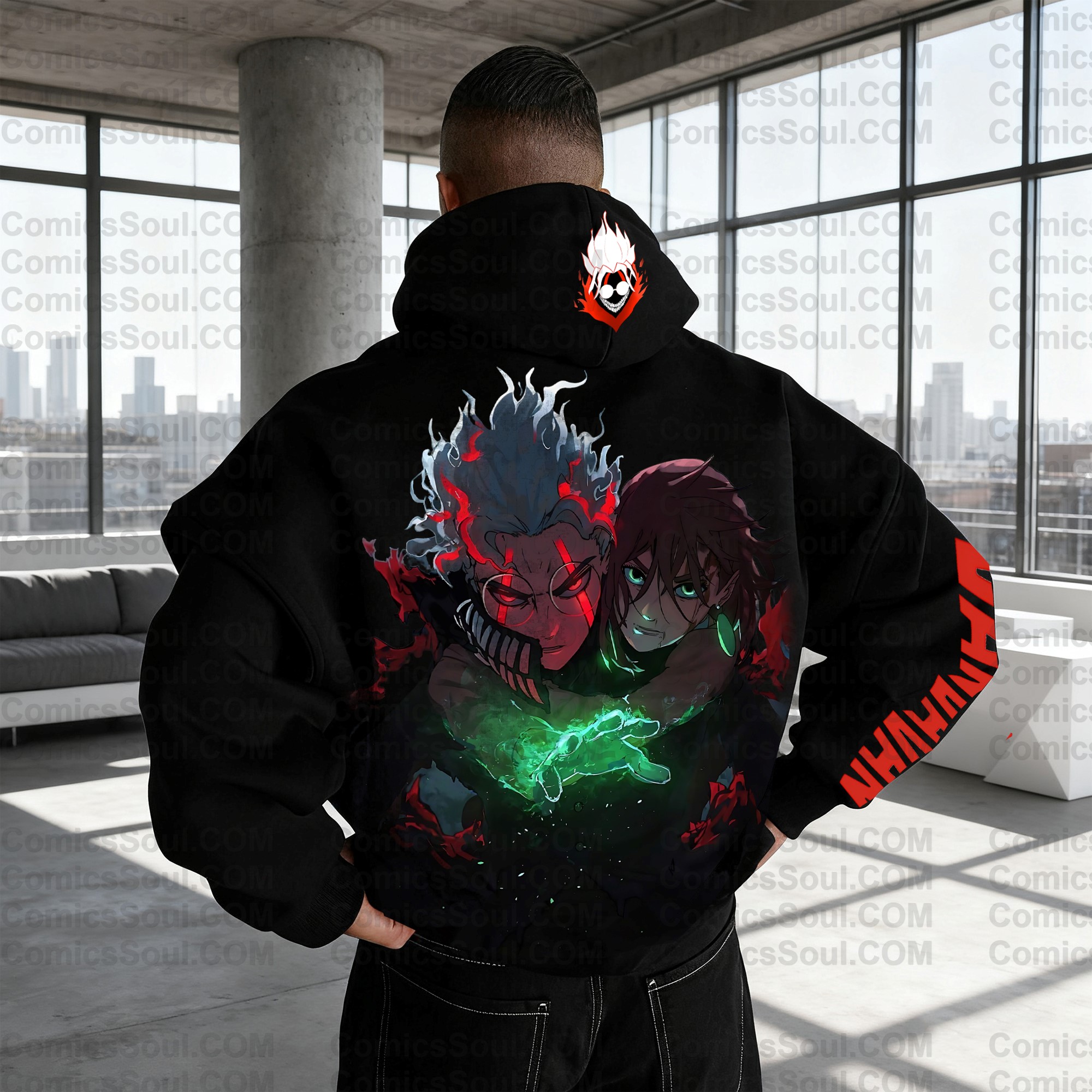 Unisex Anime Graphic Streetwear Wintage Plush Hoodie