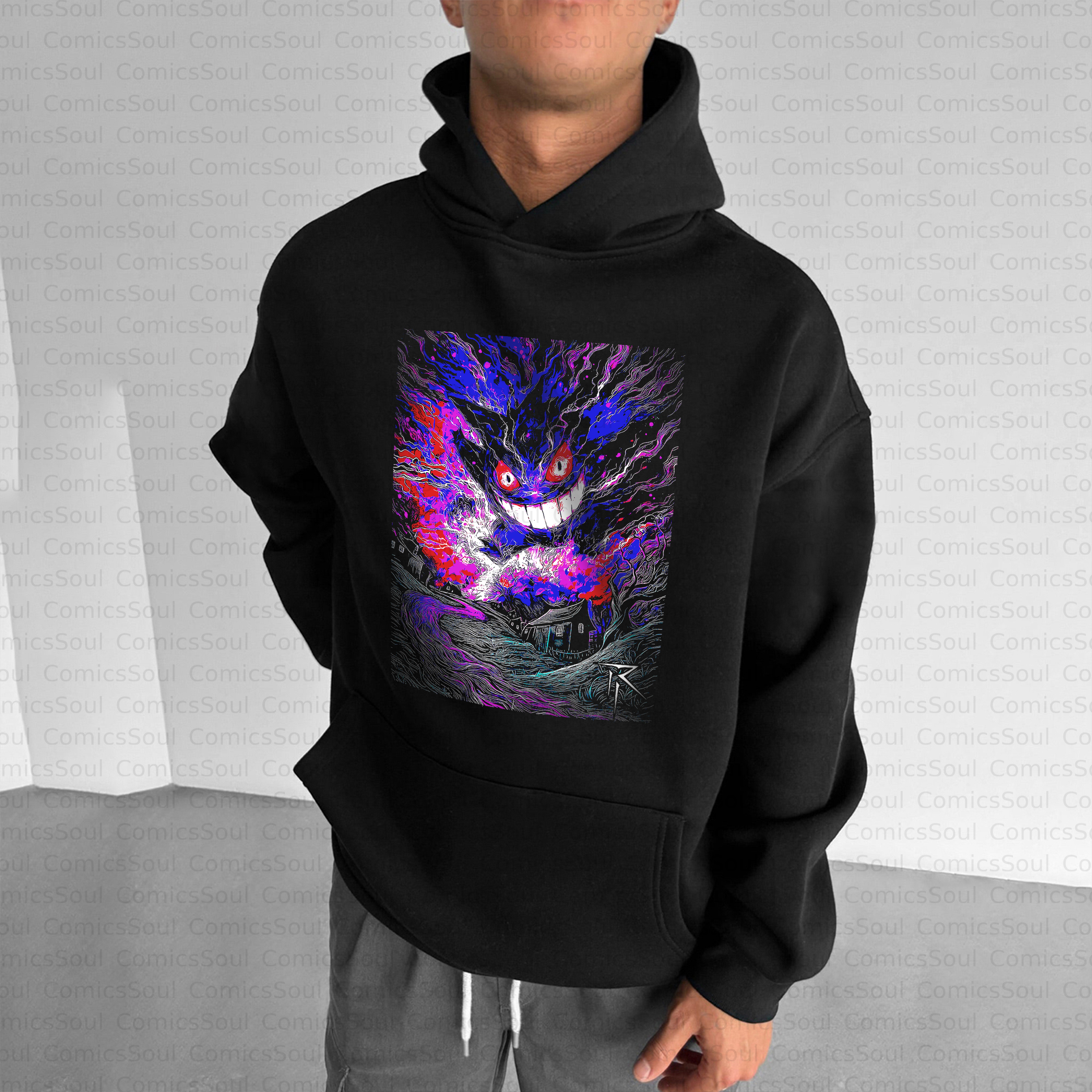 Unisex Anime Inspired Vintage Plush Hoodie