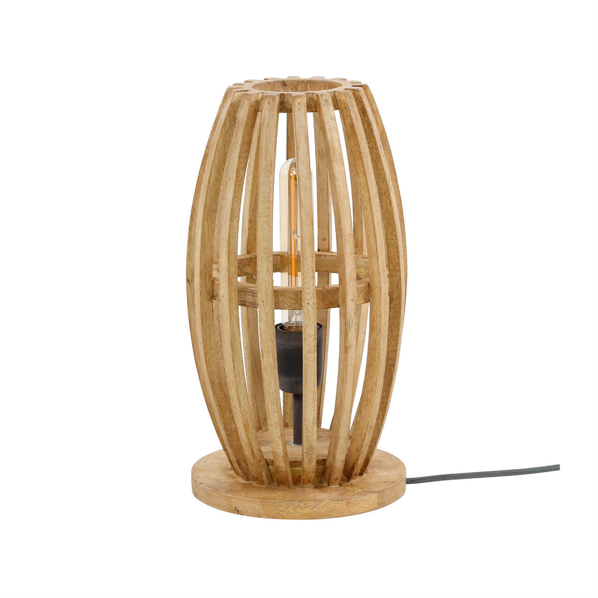 Fraaai - Stevie tafellamp 1L orbit - massief mango naturel