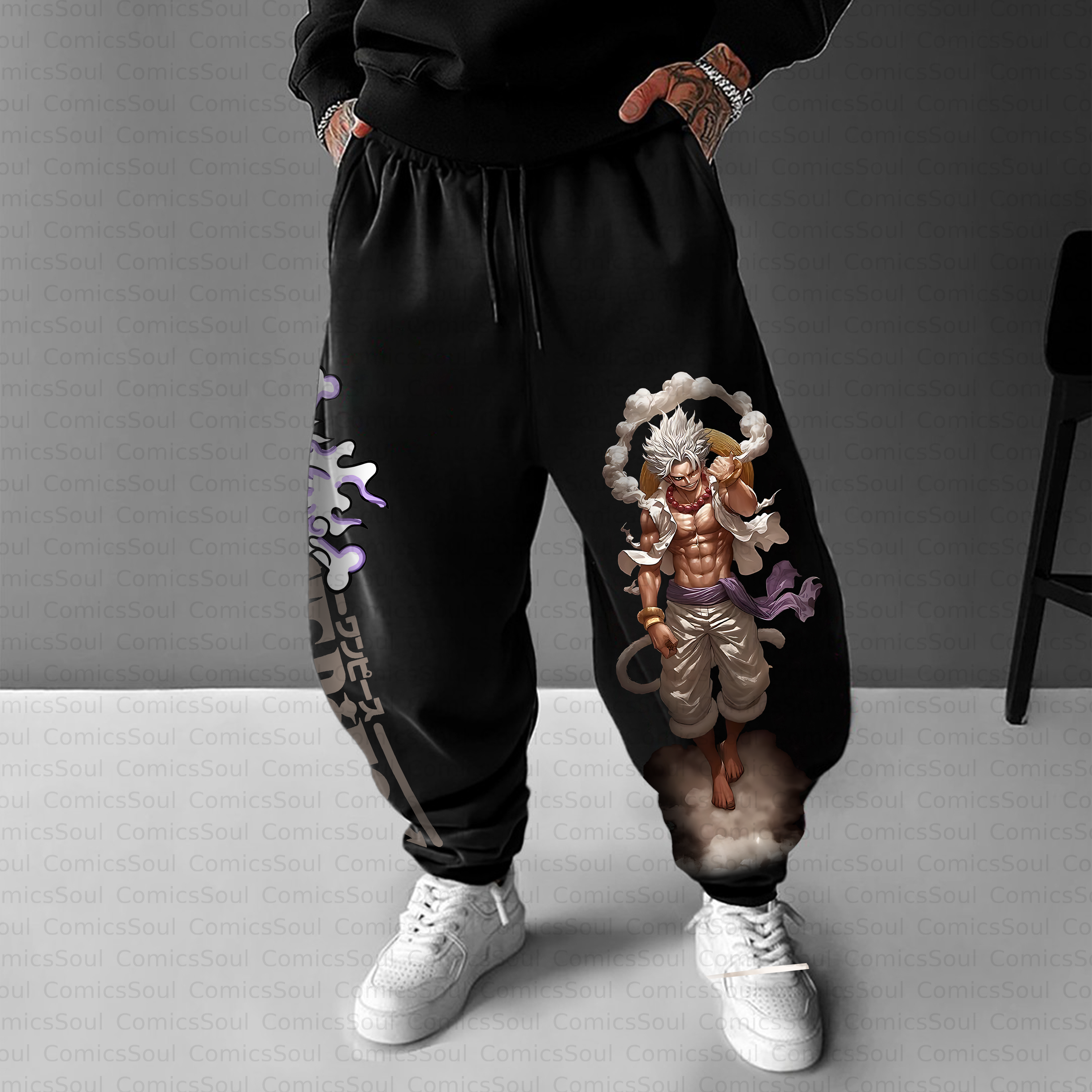 Unisex Casual Anime Streetwear Pant