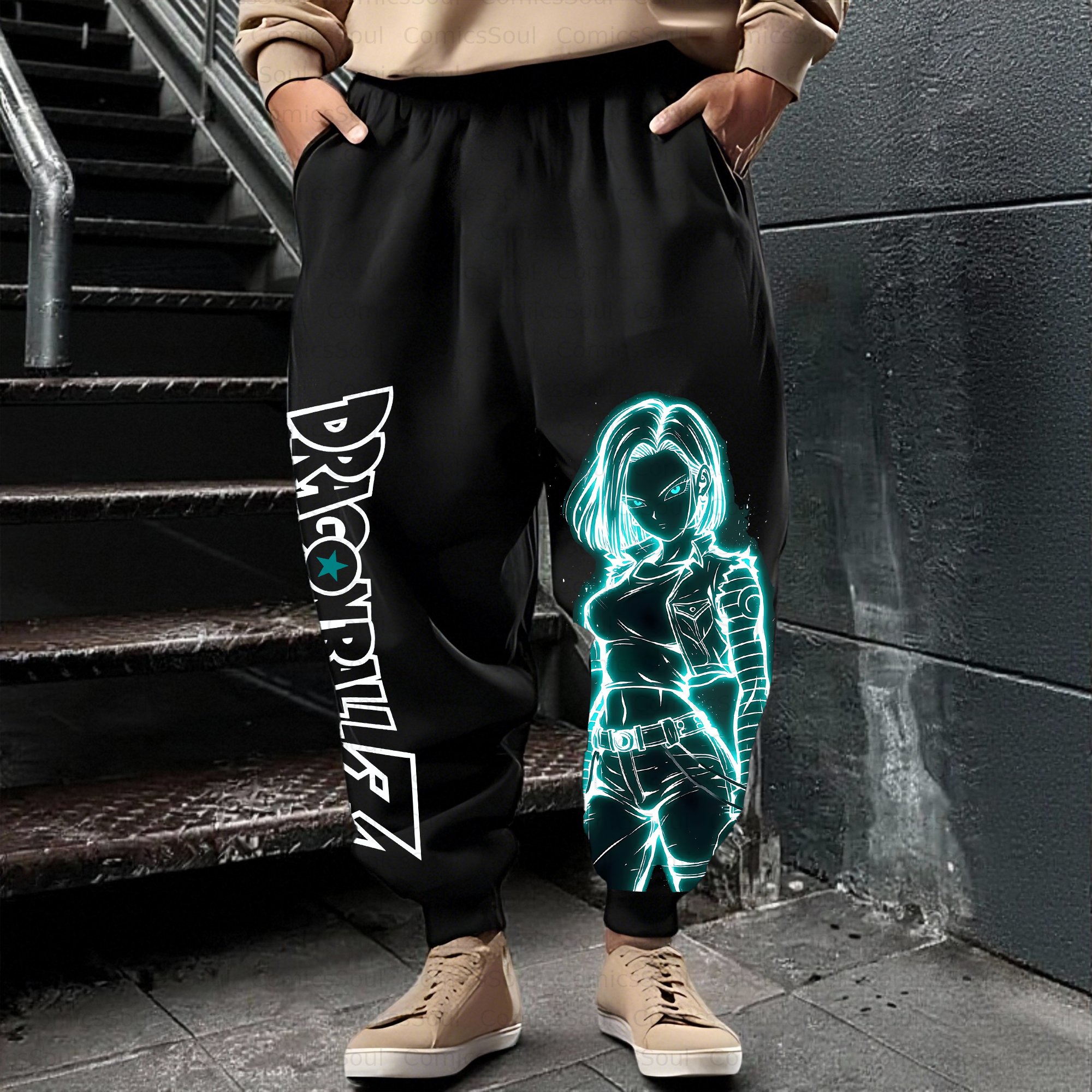 Unisex Casual Anime Streetwear Pant