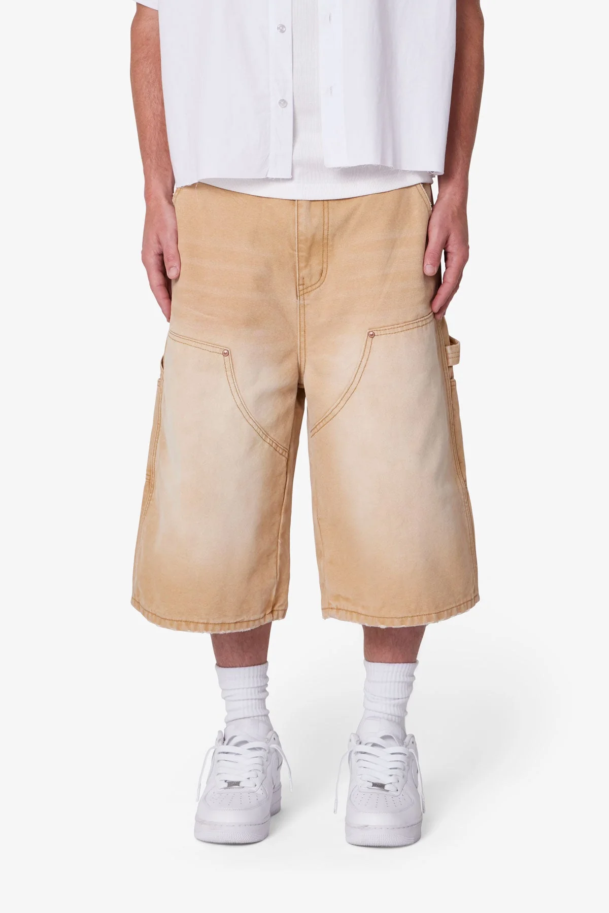 Ultra Baggy Carpenter Shorts - Washed Tan