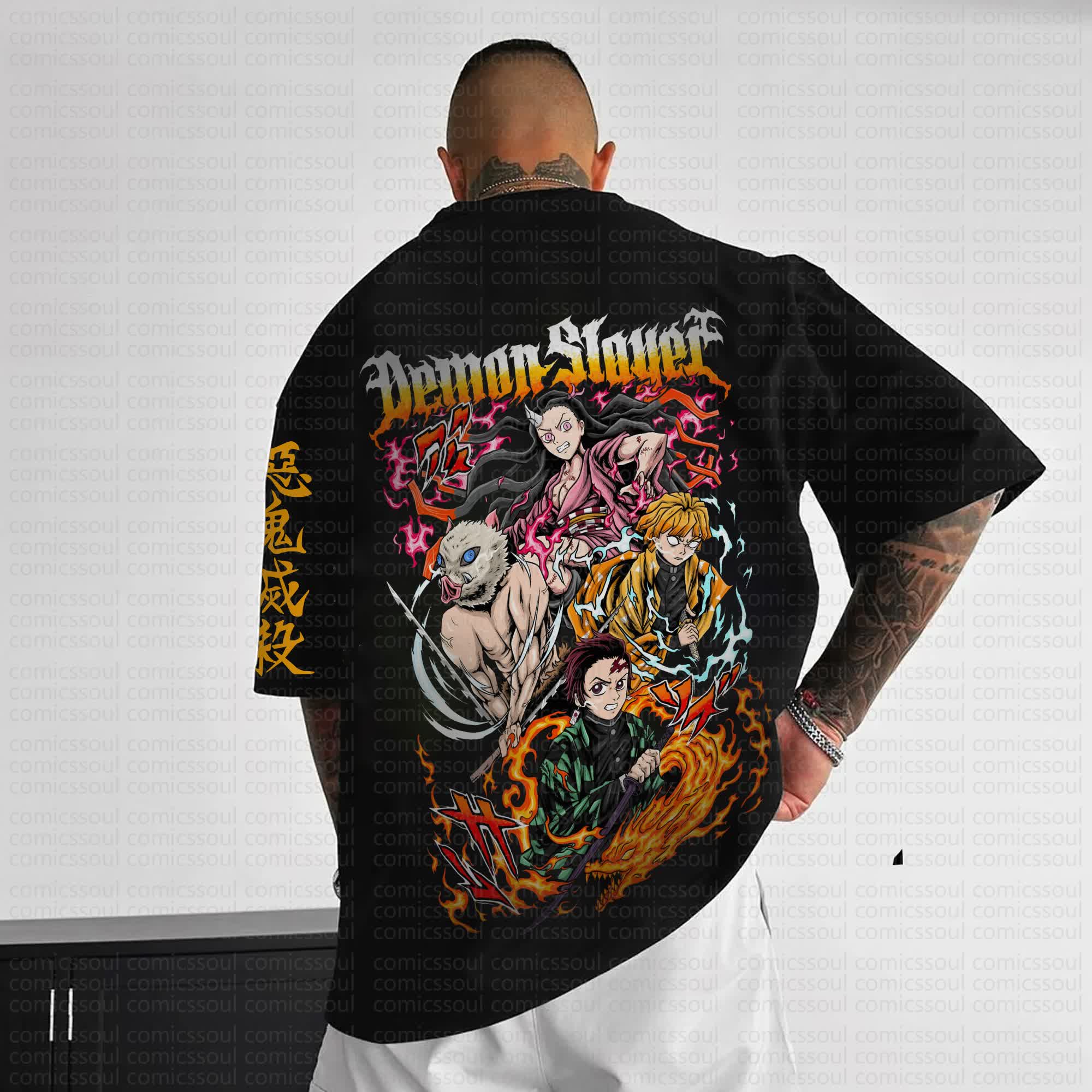 Unisex Anime Inspired Vintage T-Shirt丨Comicssoul