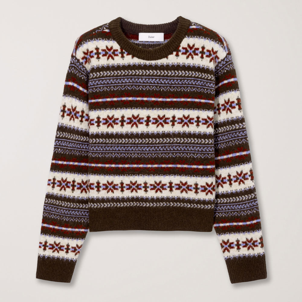 Dunst - Maille Fairisle - Marron