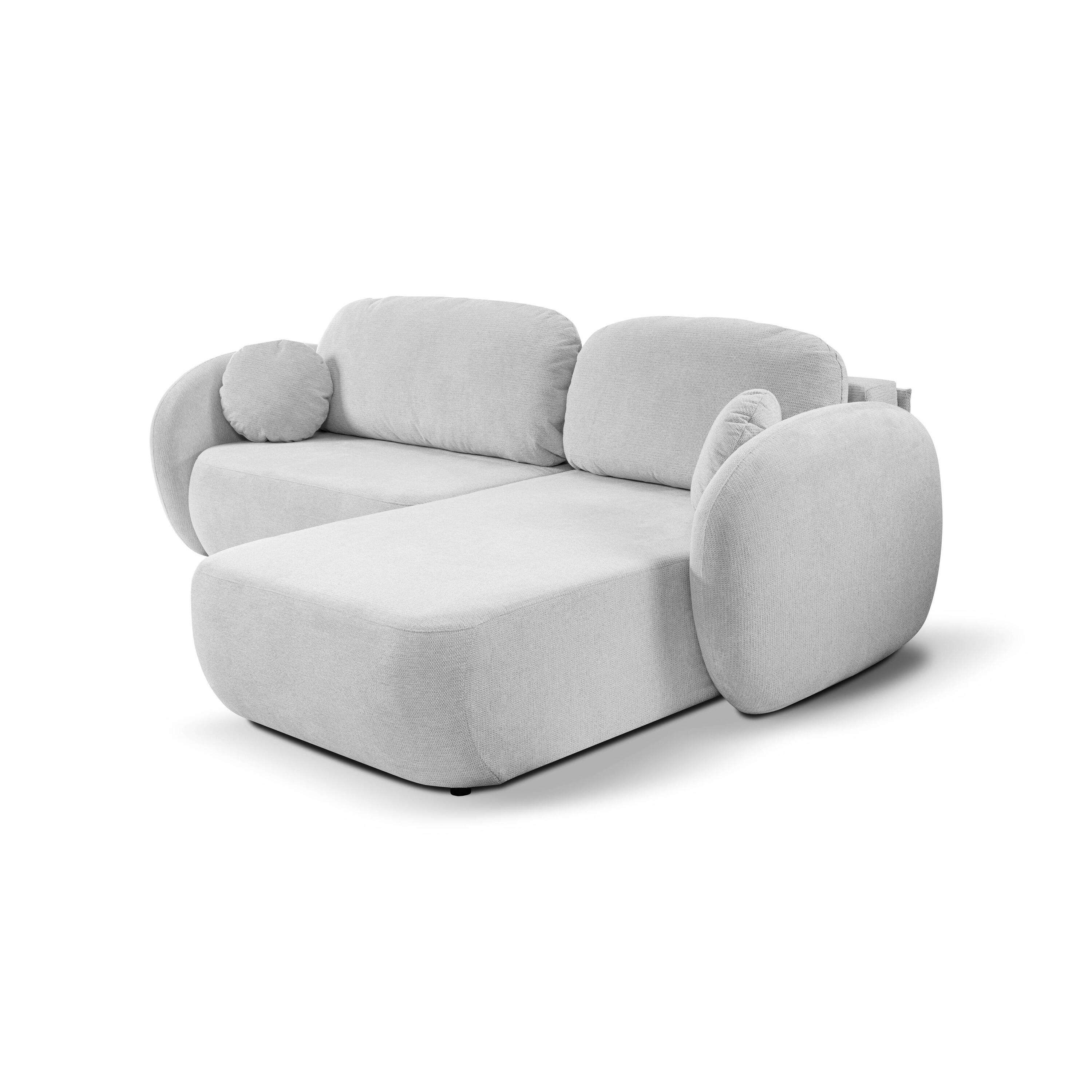 Blokker Orin Hoekbank Rechts met Slaapfunctie - Chenille - Beige