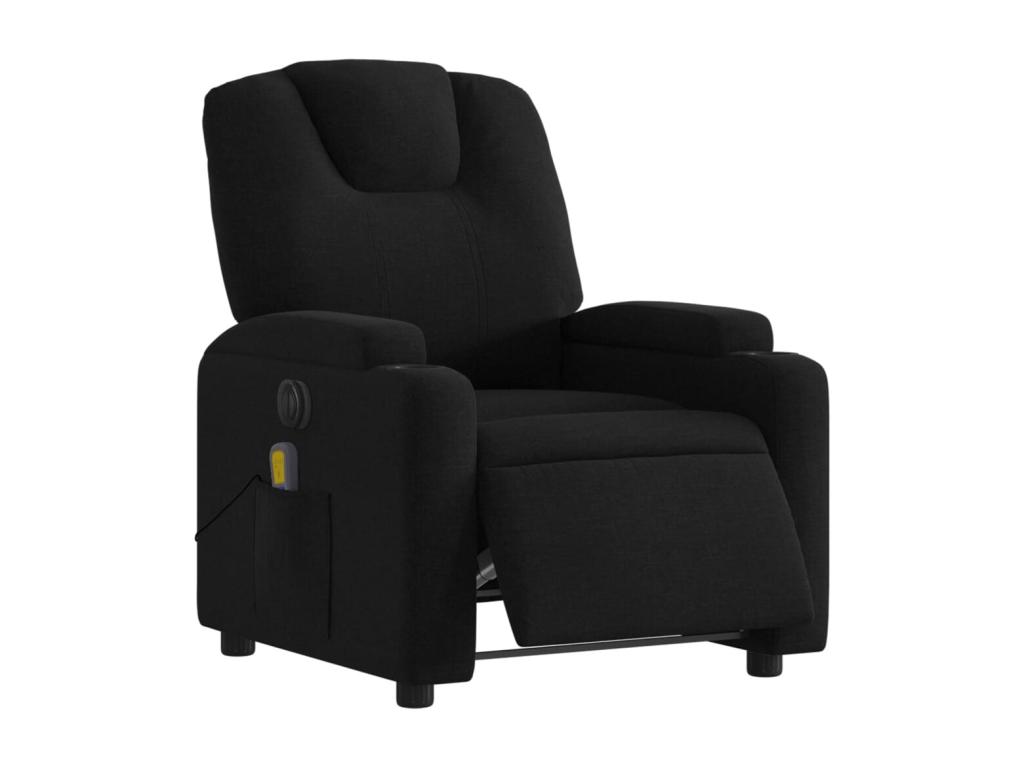 Sillón reclinable de masaje eléctrico tela negro