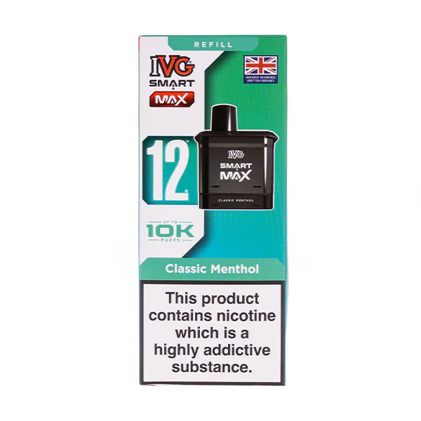 ivg pro refills classic menthol Classic Menthol Smart Max Prefilled Pod + Refill by IVG