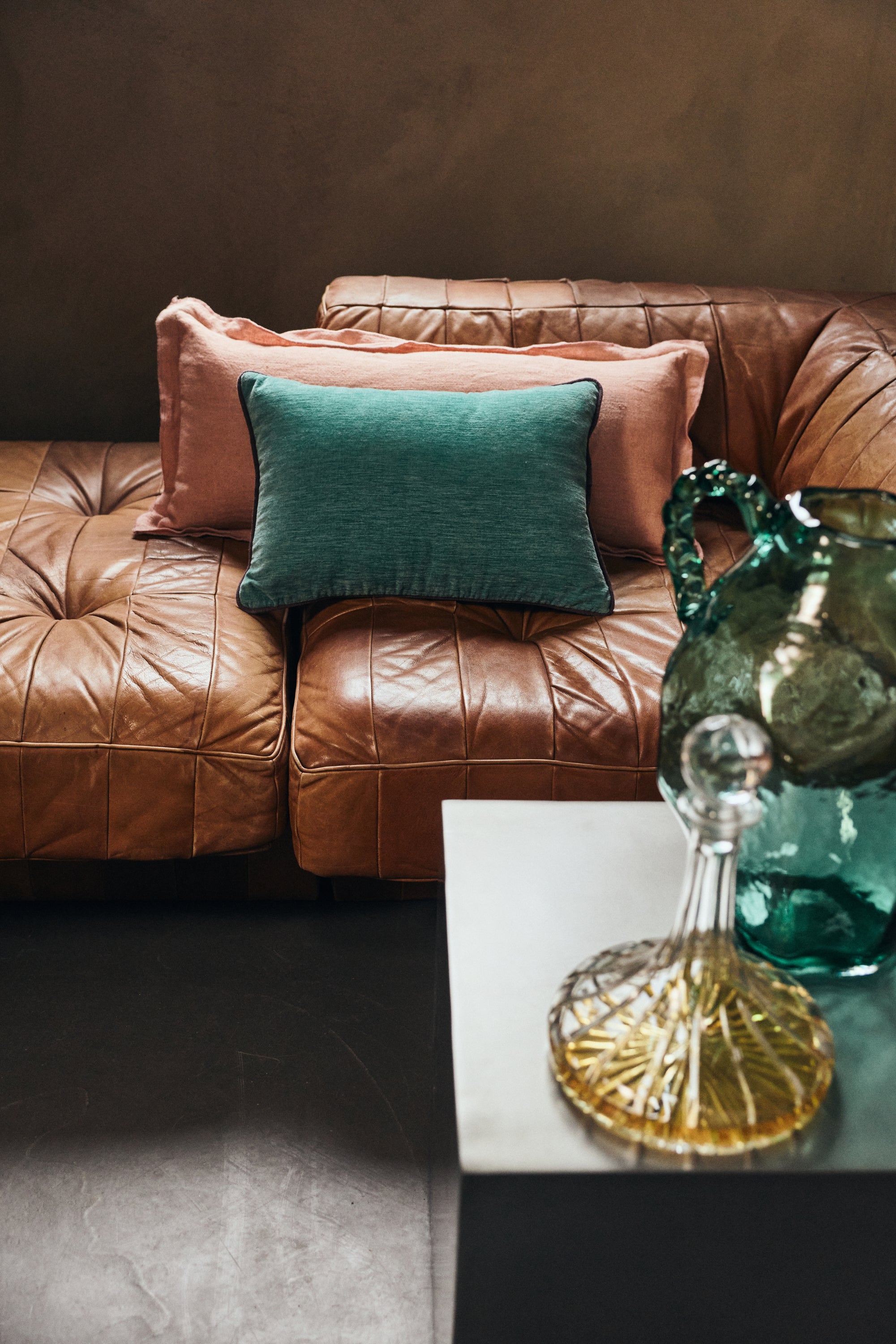 HKliving Velvet Sierkussen 35 x 50 cm - Deep Sea