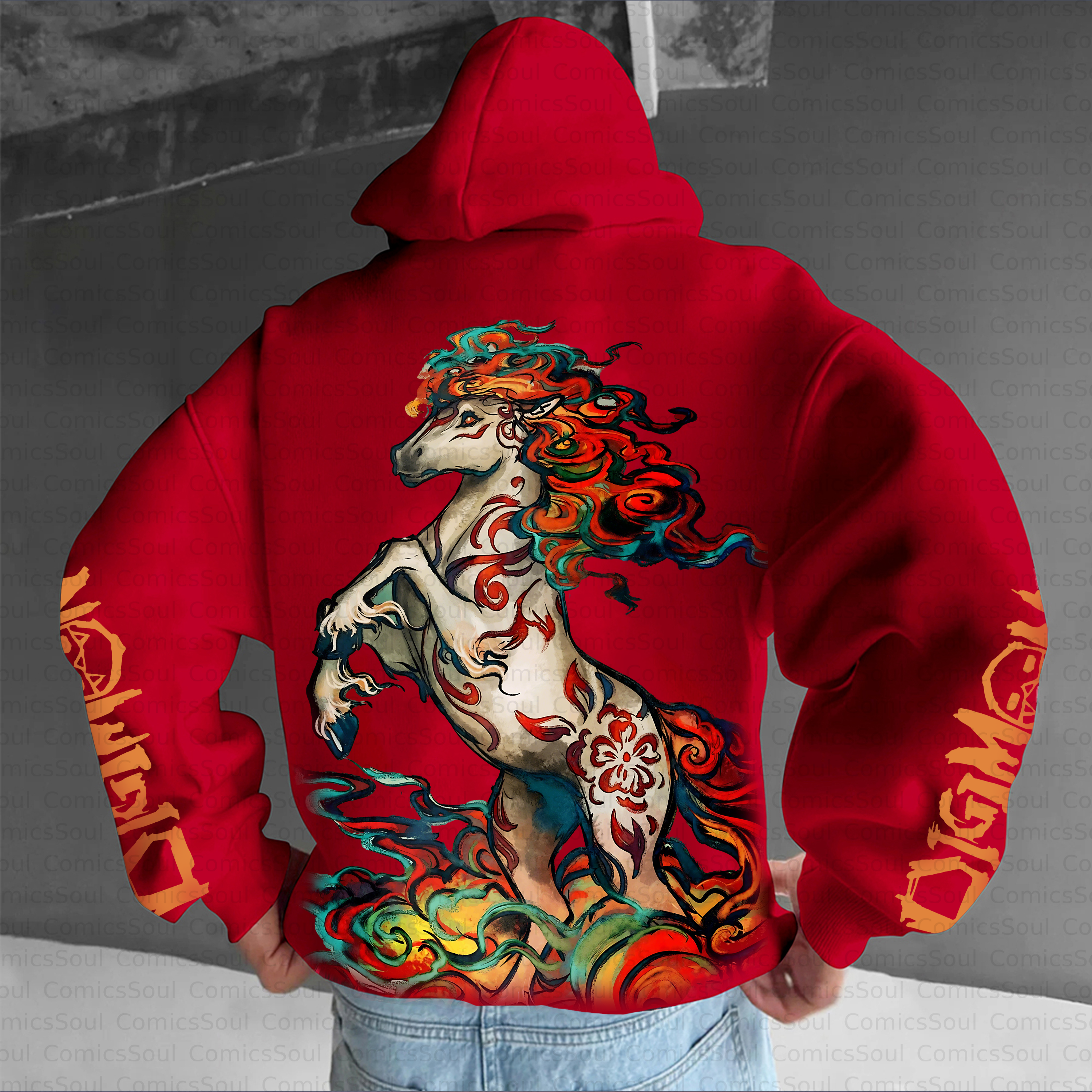 Unisex Anime Inspired Vintage Plush Hoodie