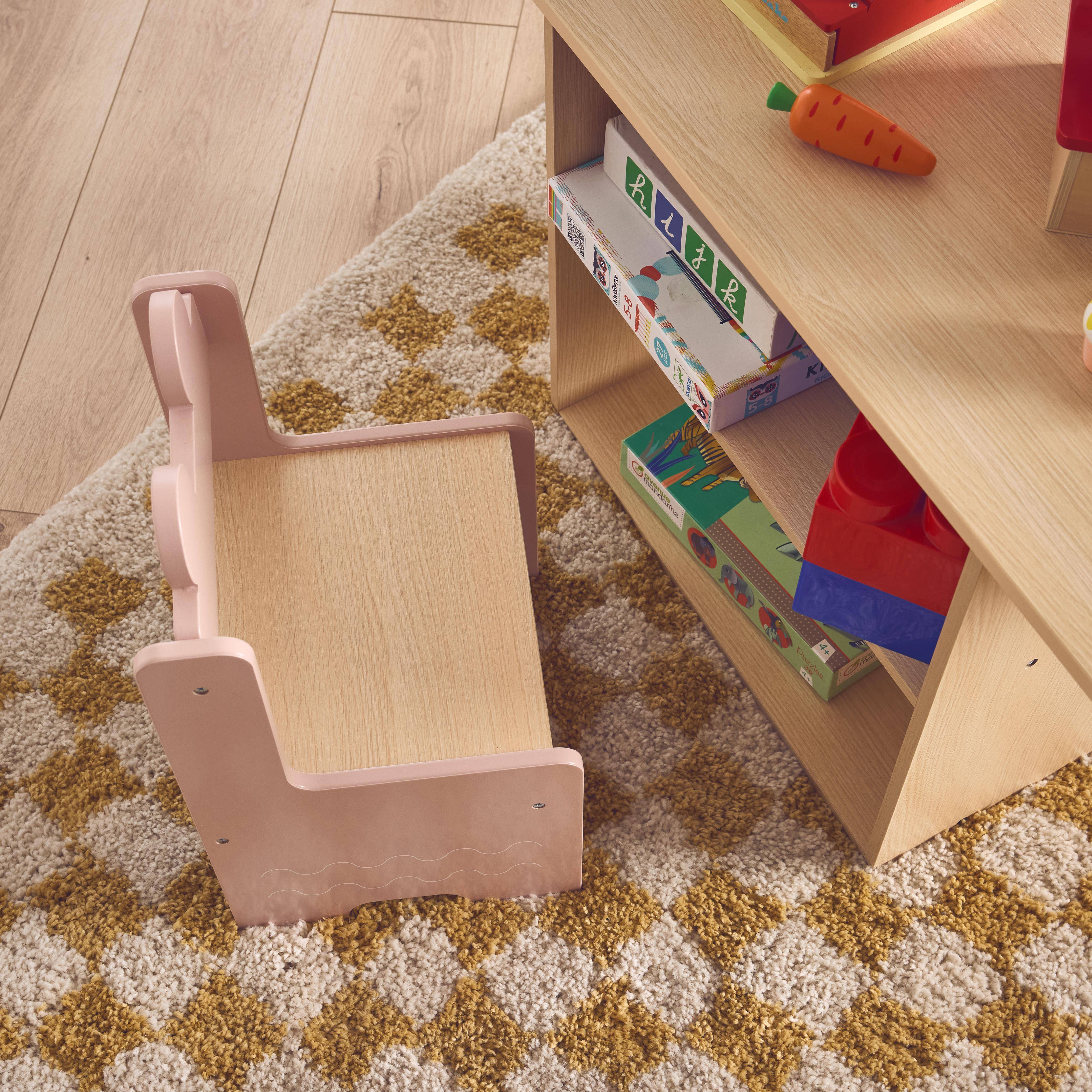 Azur - Mesa para niños + 2 sillas, con estantes