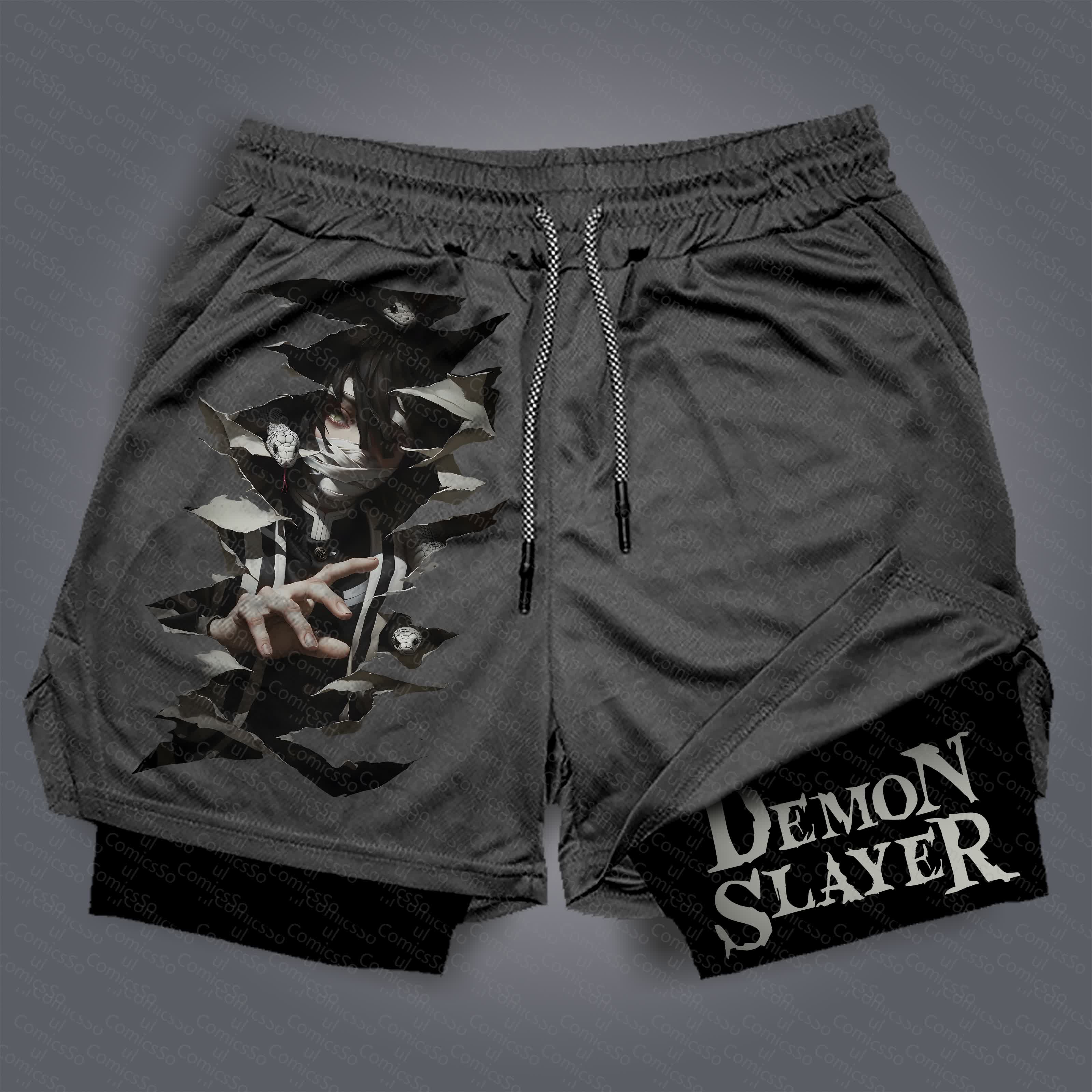 Unisex  “Comicssoul” Casual Anime Streetwear Shorts