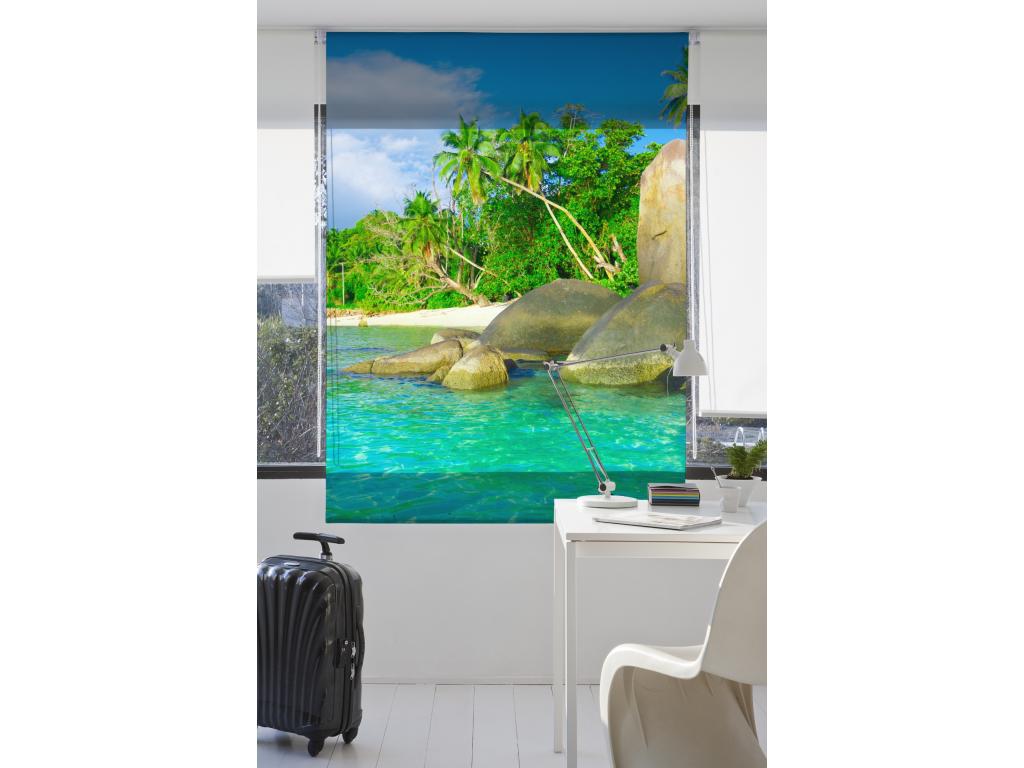 Mubdelu | Estores Personalizados PAISAJES | 130 x 180 cm (Ancho por Alto) Tamaño de Tela 127 x 175 cm | Modelo P-3038 Color Unico