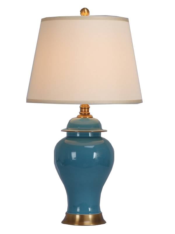 Fine Asianliving Chinese Tafellamp met Kap Keramiek