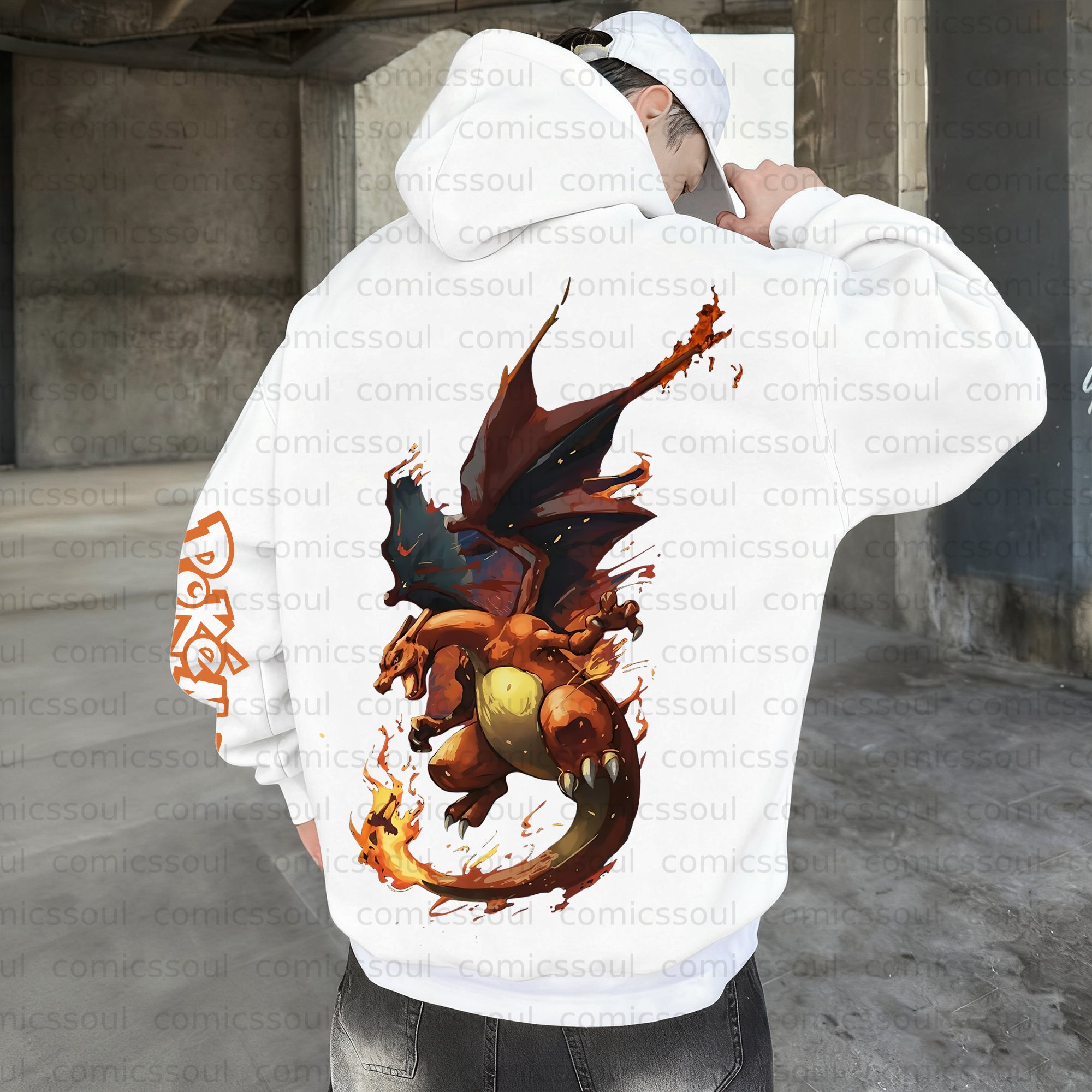 Unisex Anime Graphic Streetwear Wintage Plush Hoodie