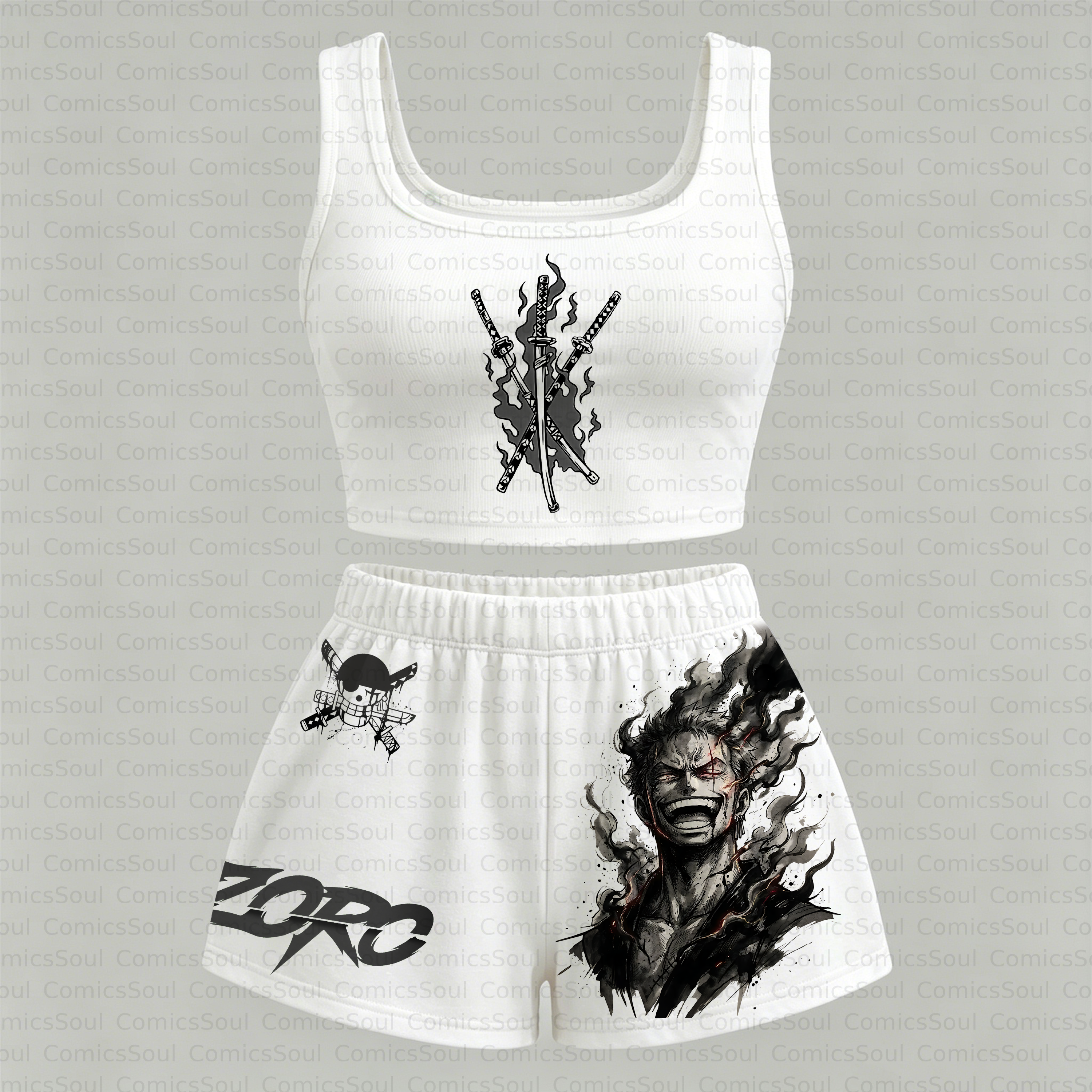 ONE PIECE Vest and shorts Two-Piece Set