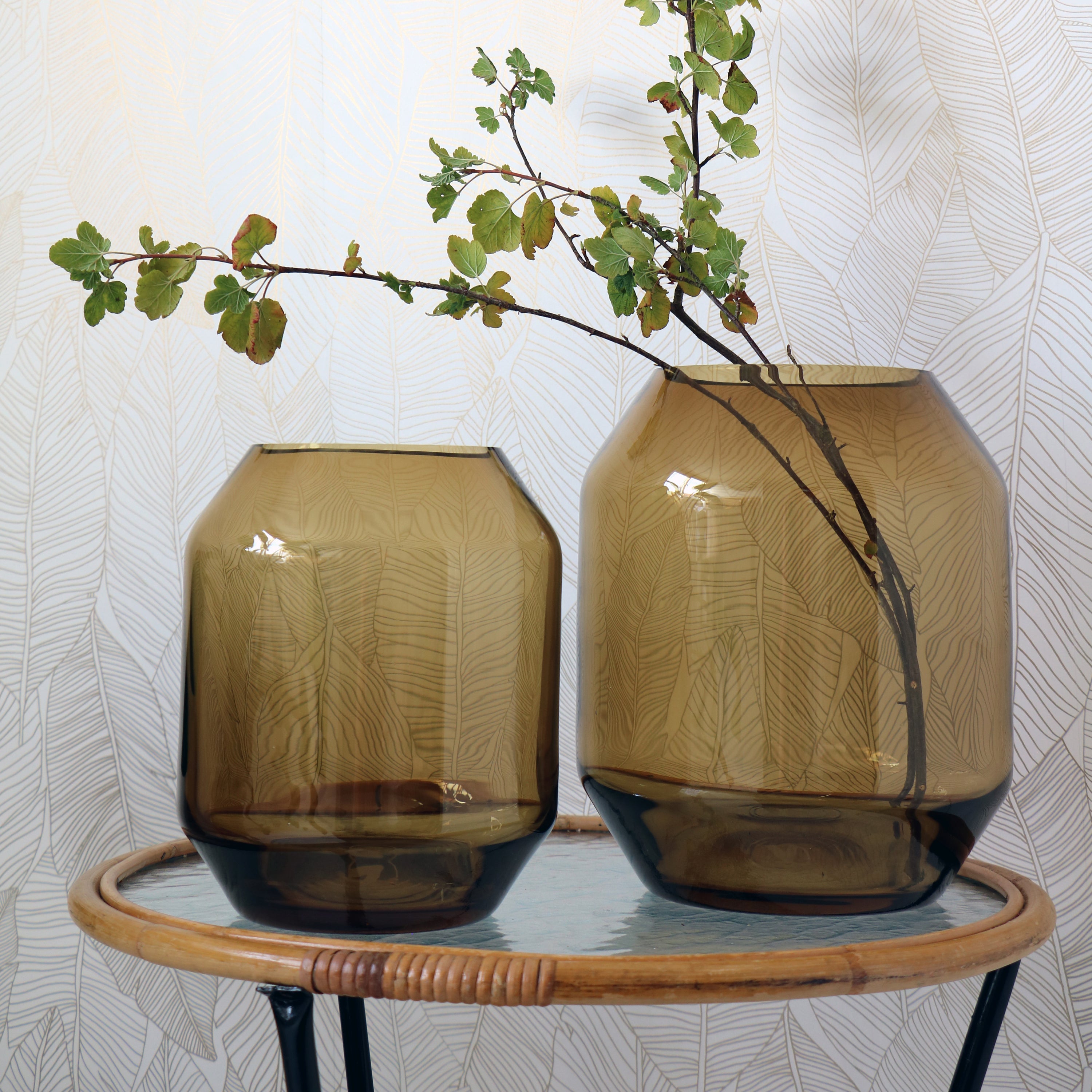 Vase The World Sill S cognac Ø20 x H24 cm