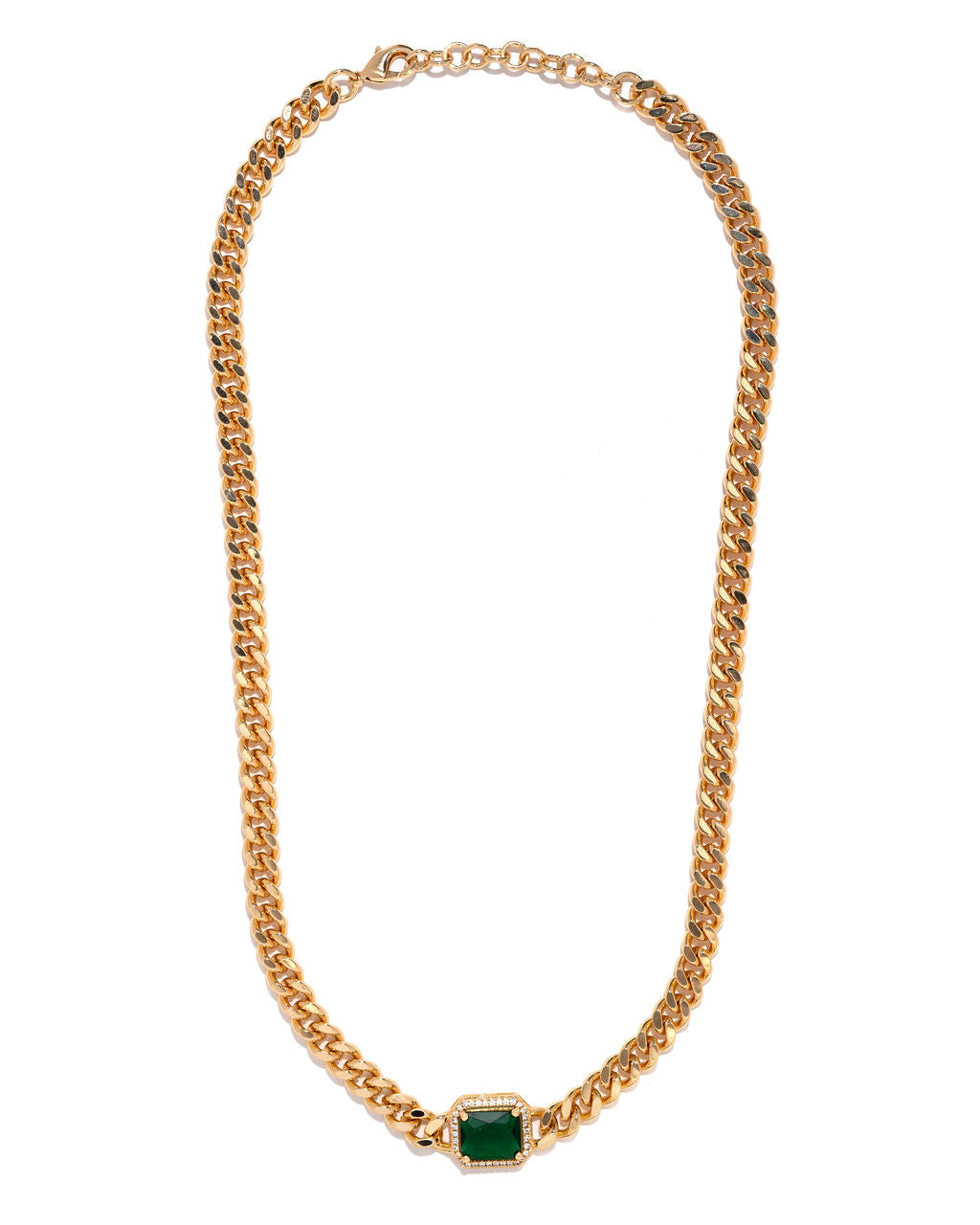 Jules Chain Necklace - Emerald - Se7enfashion